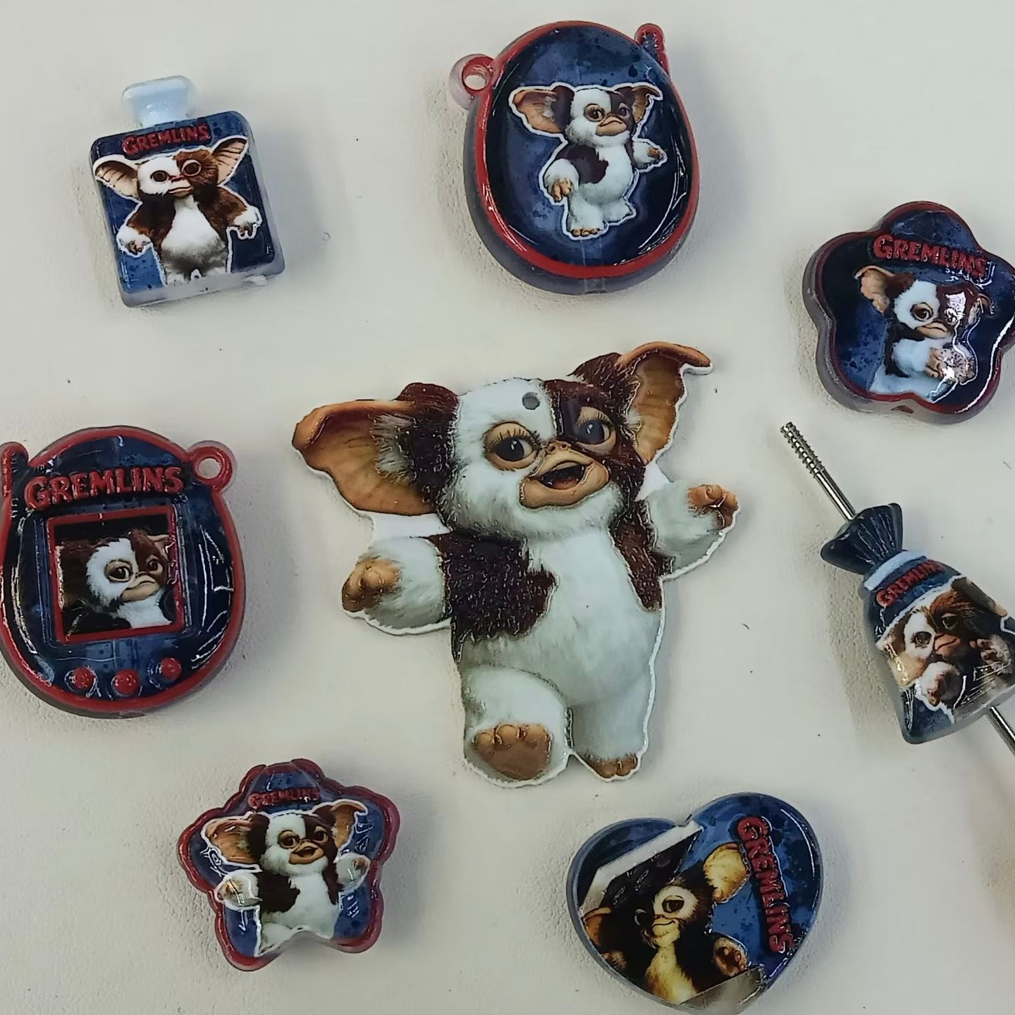 Acrylic Focal Beads and Pendants Little Goblin Character Series, Random Mix