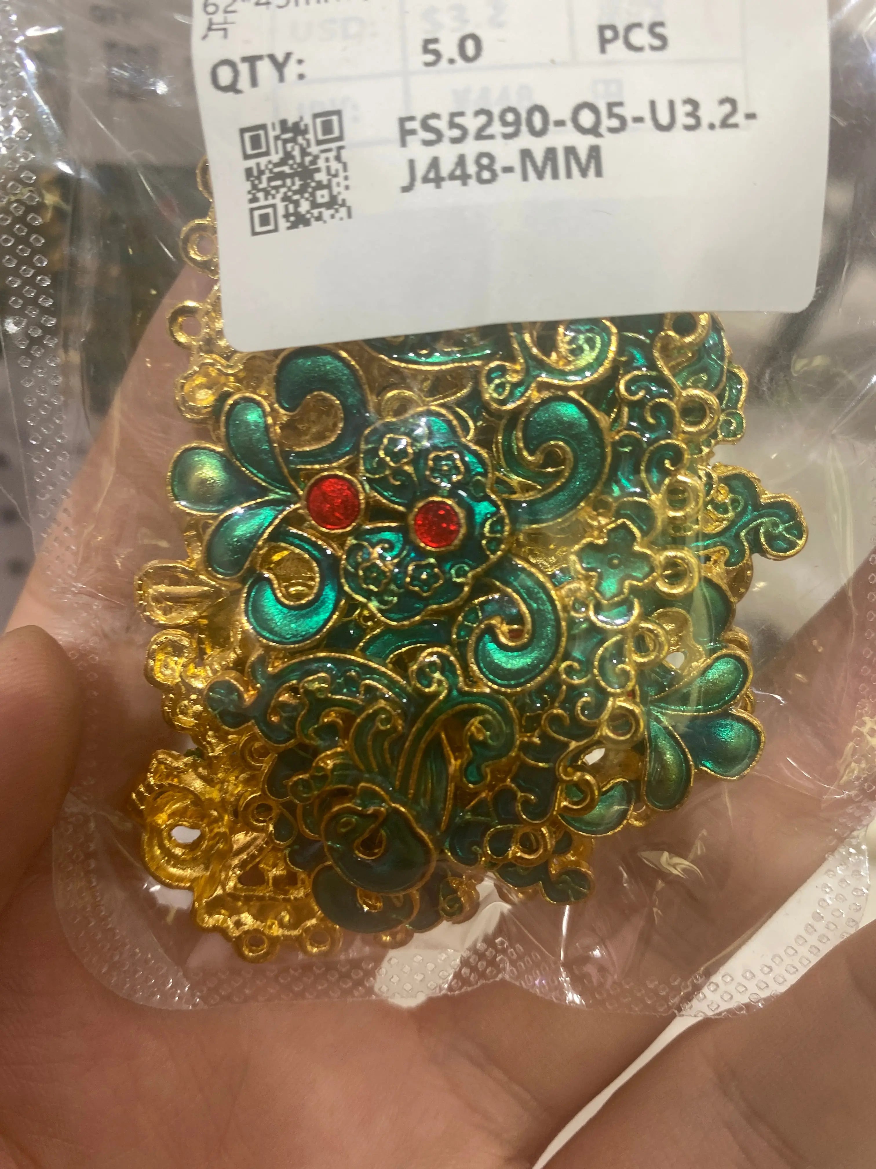 62*45Mm Nine-Hole Metal Patch Zoe's DIY Shop