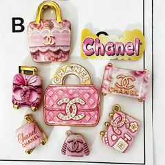 Handbag Monogram Acrylic Beads,As Picture Shows,Random Mix
