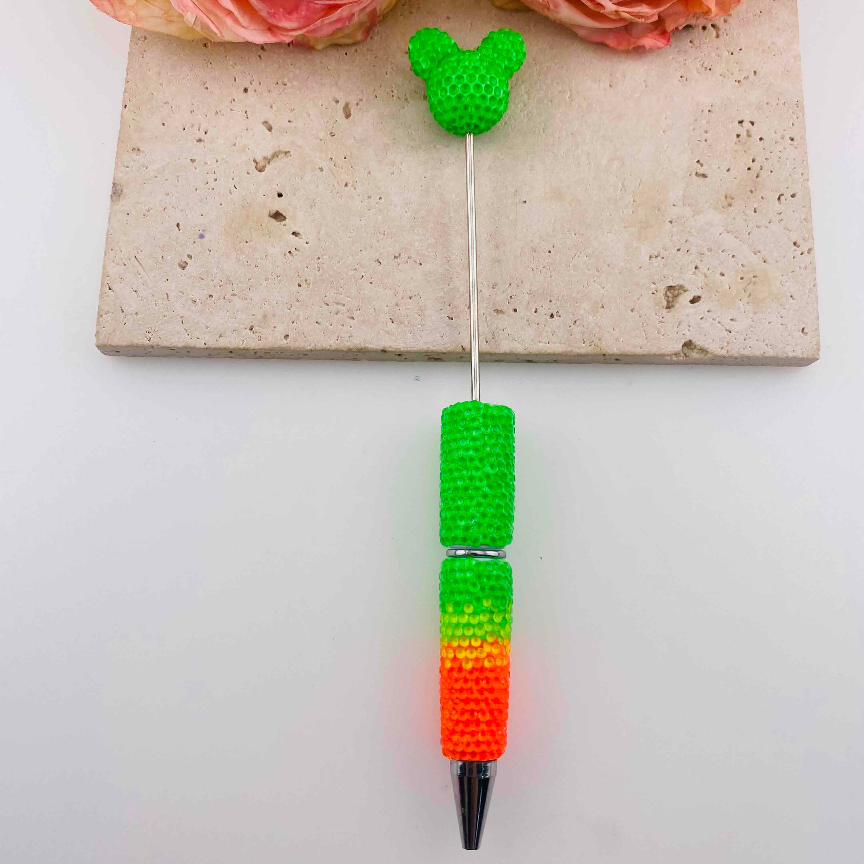 FS19783-Fluorescent Mickey Rhinestone Mixed Color Pens