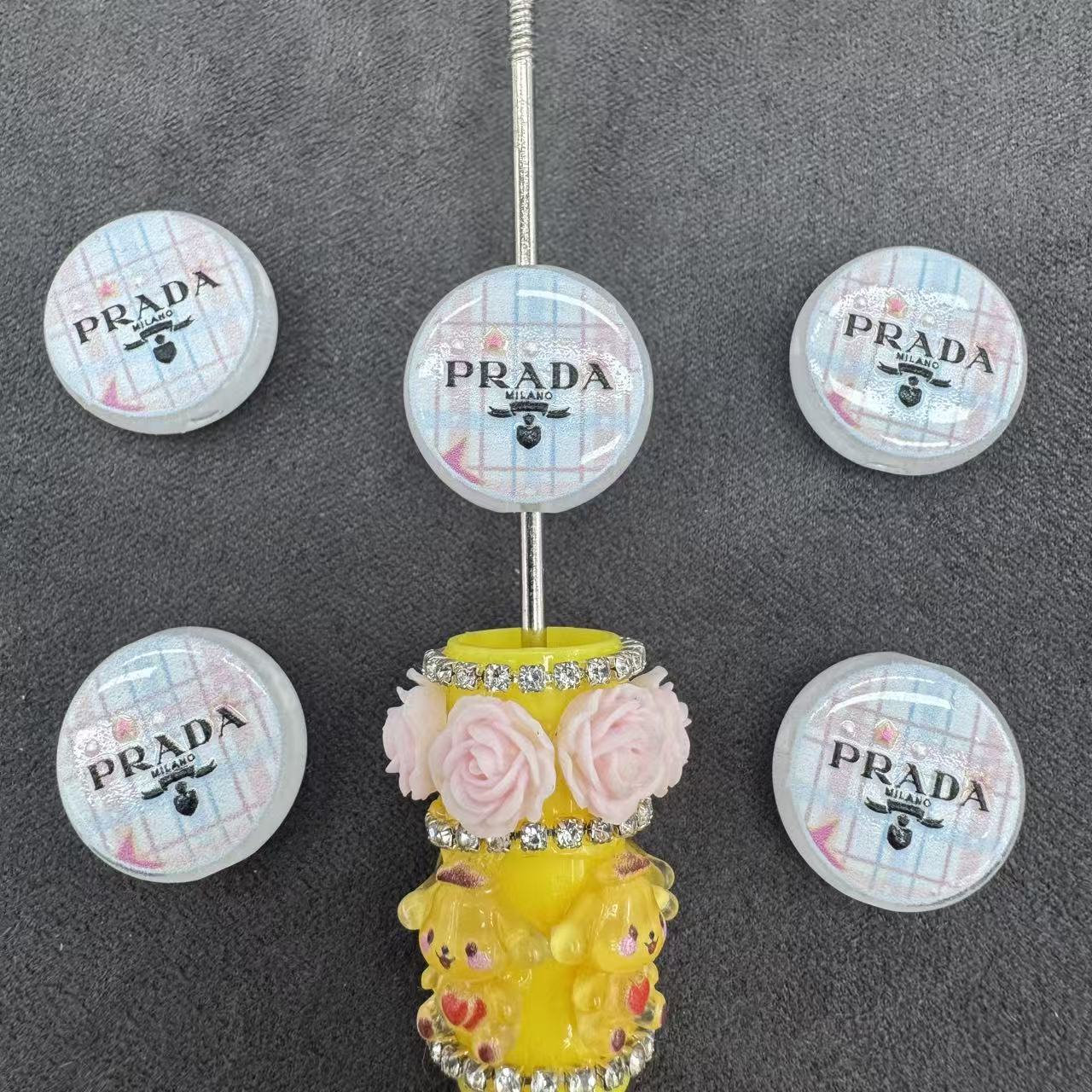 Flat Acrylic Beads
