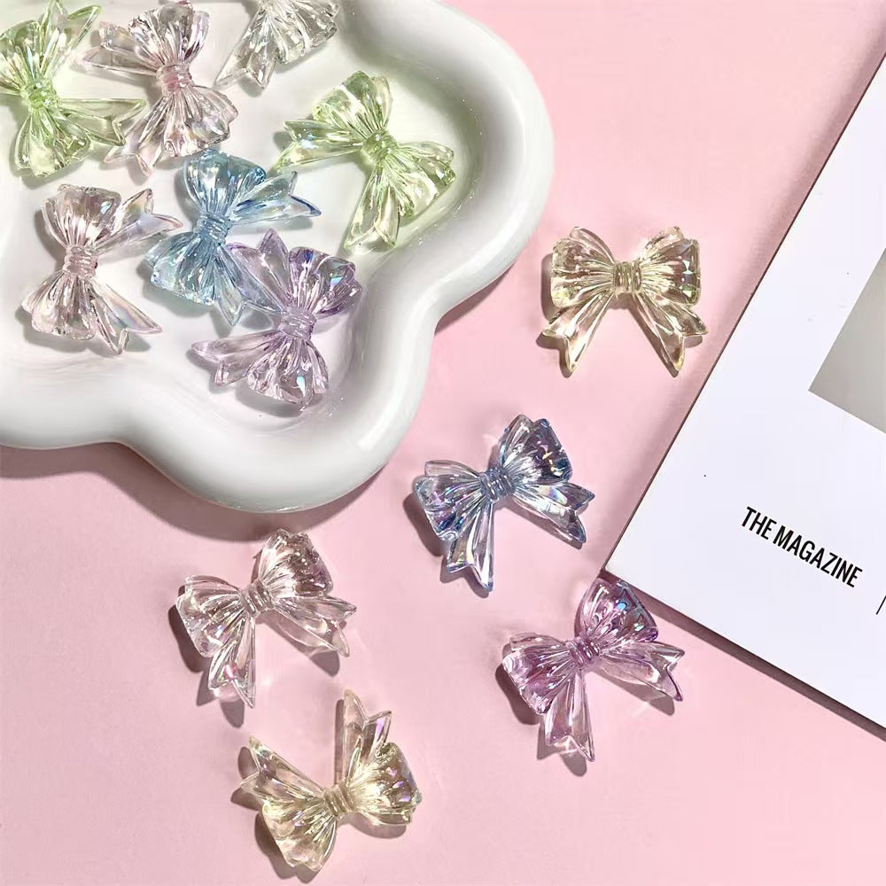 FS4046- Approximately 32×37mm Transparent Bowknot Acrylic Beads