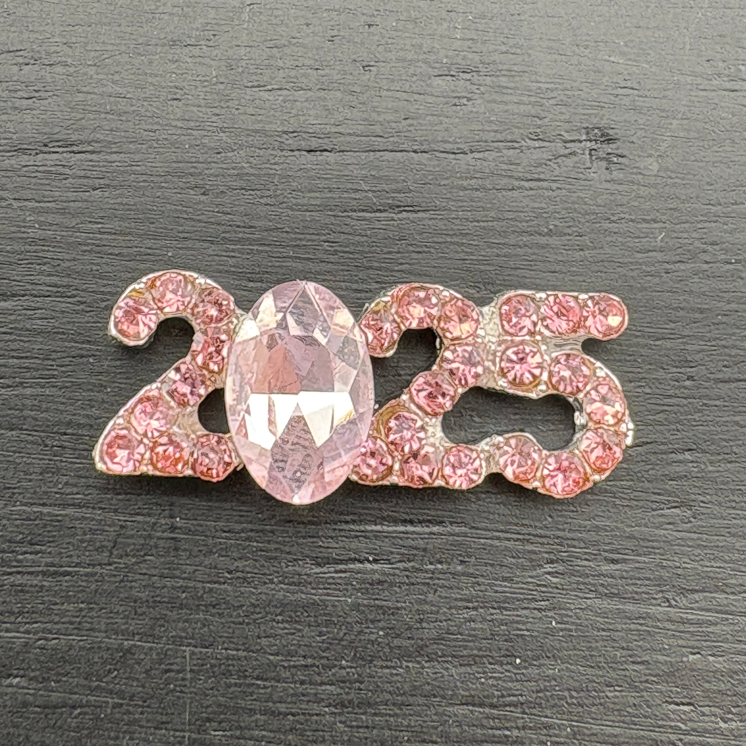 FS2614- 15*6mm 2025 Year Crystal Charms