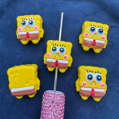 SpongeBob SquarePants 3D Handpainted Acrylic Beads, suitable for making key pendants