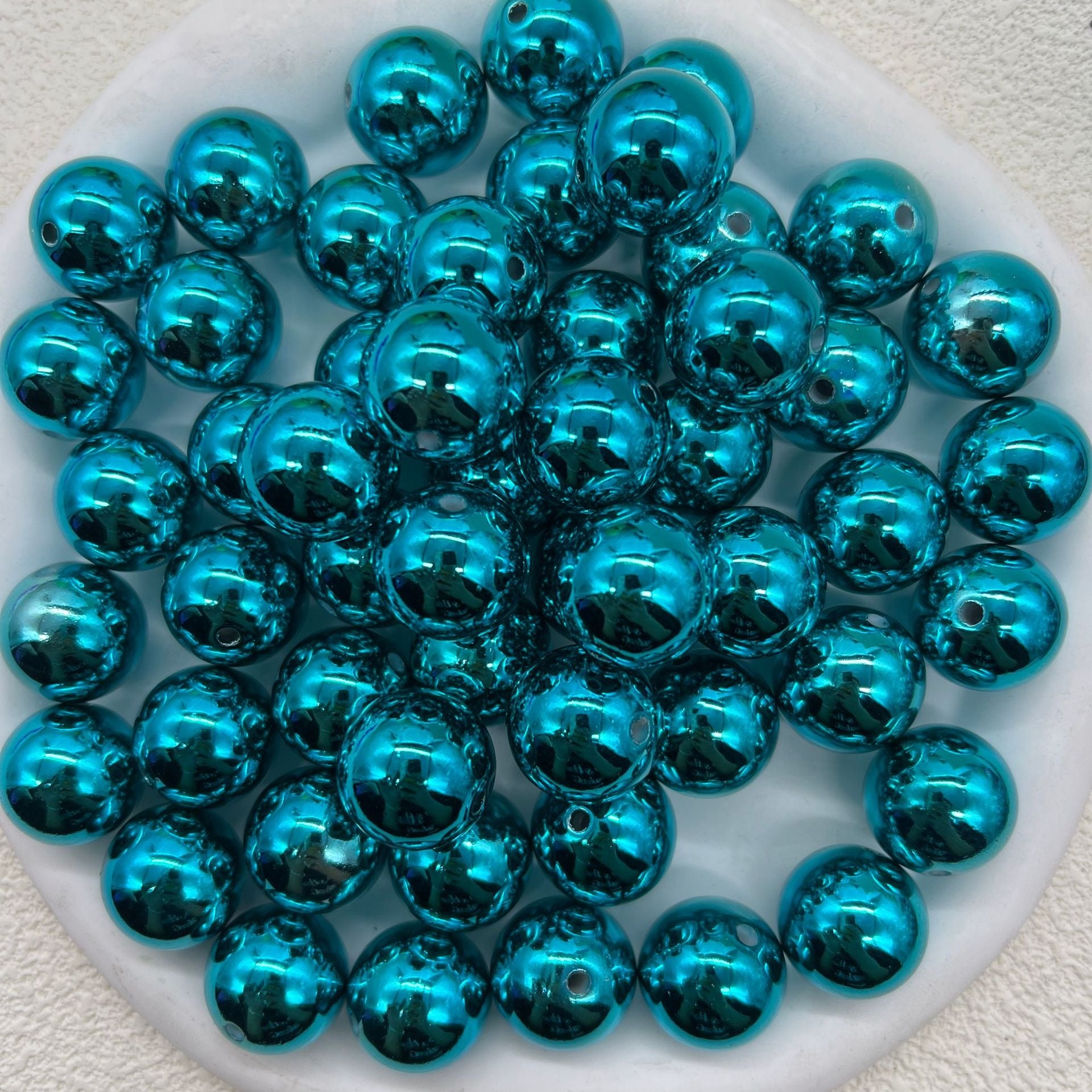 FS1706-16MM Metallic Acrylic Beads Fit For Beadable Pens