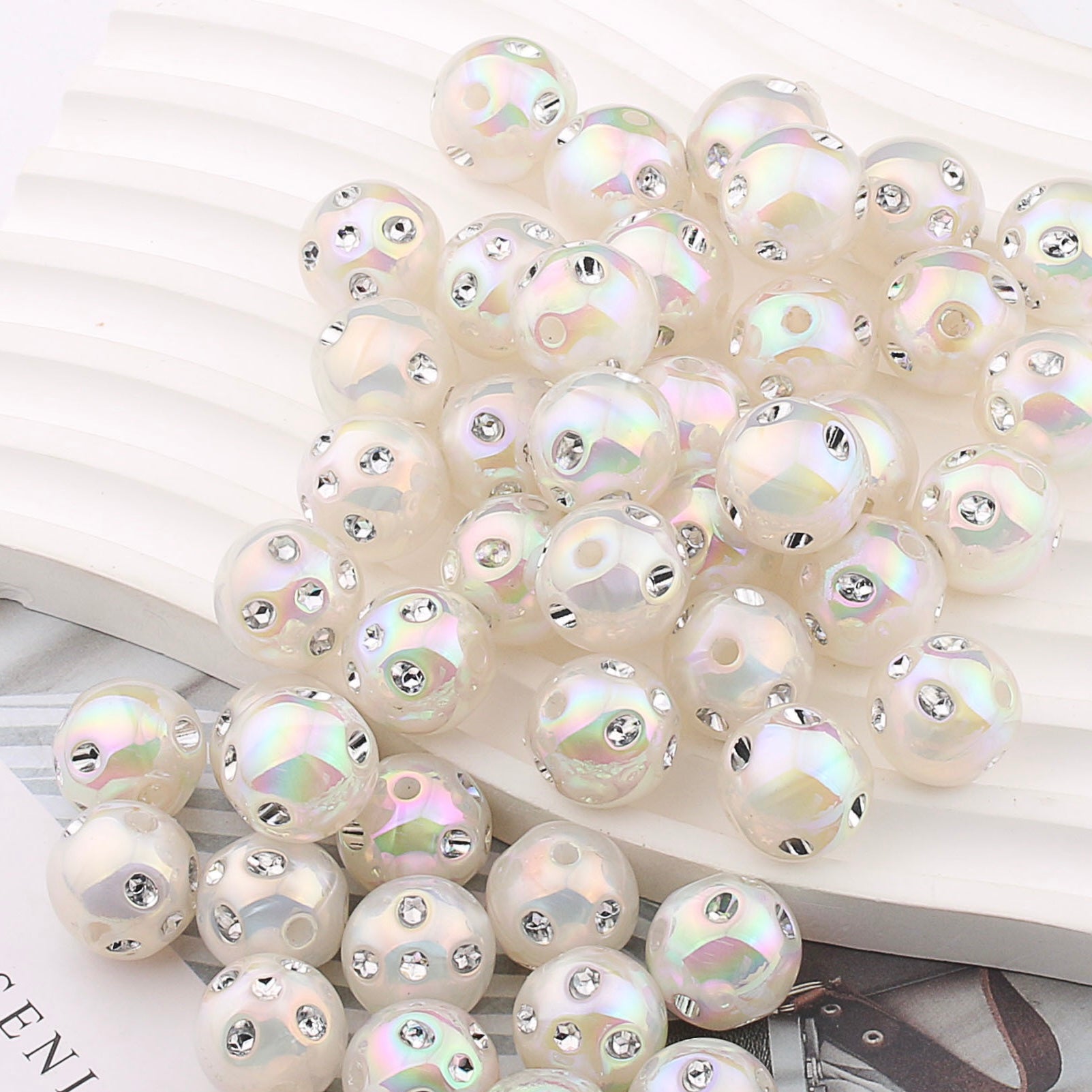 FS1927-16MM Diamond Acrylic Beads Fit For Beadable Pens