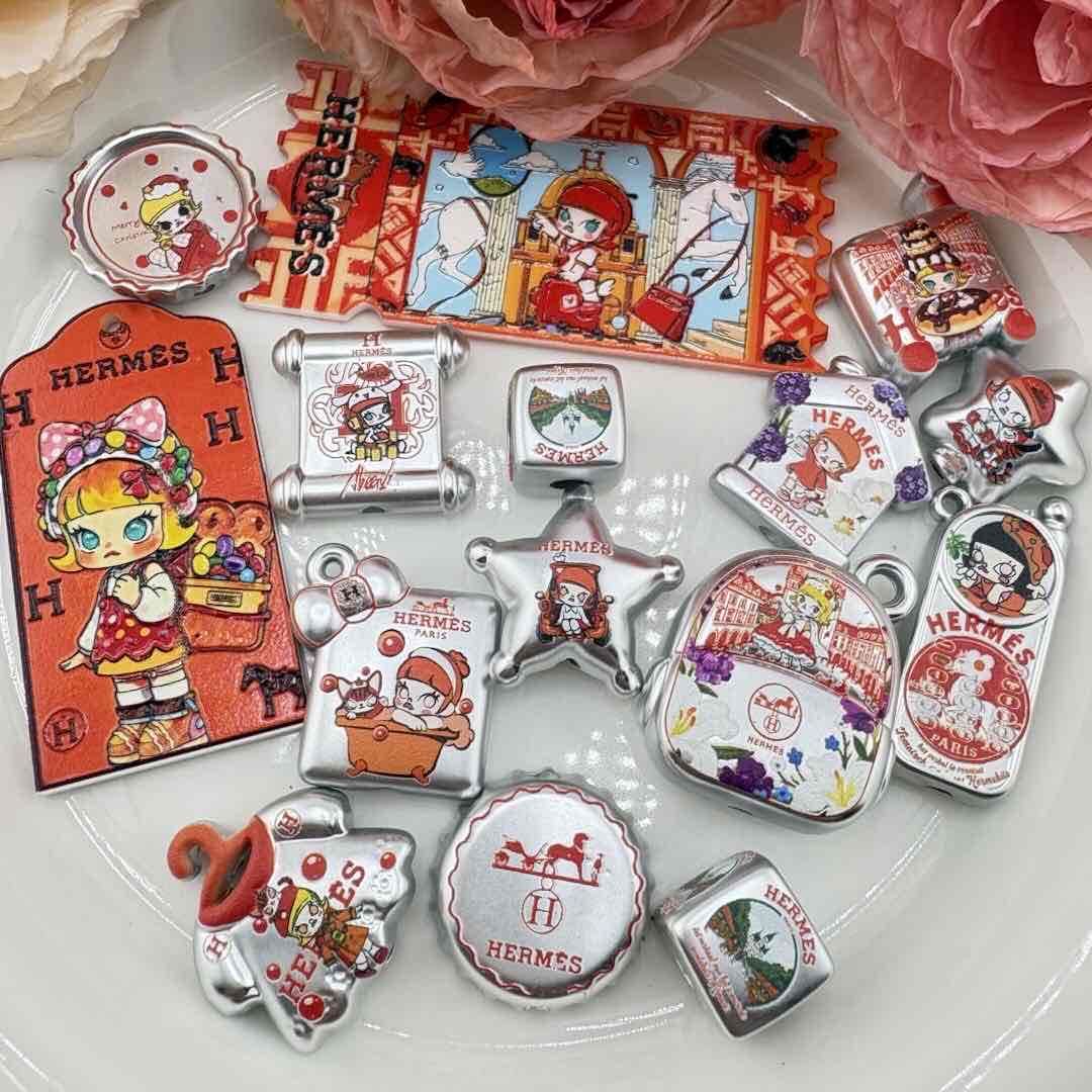PP10955-About 26mm Mixed HERMES Series Beads/Pendants