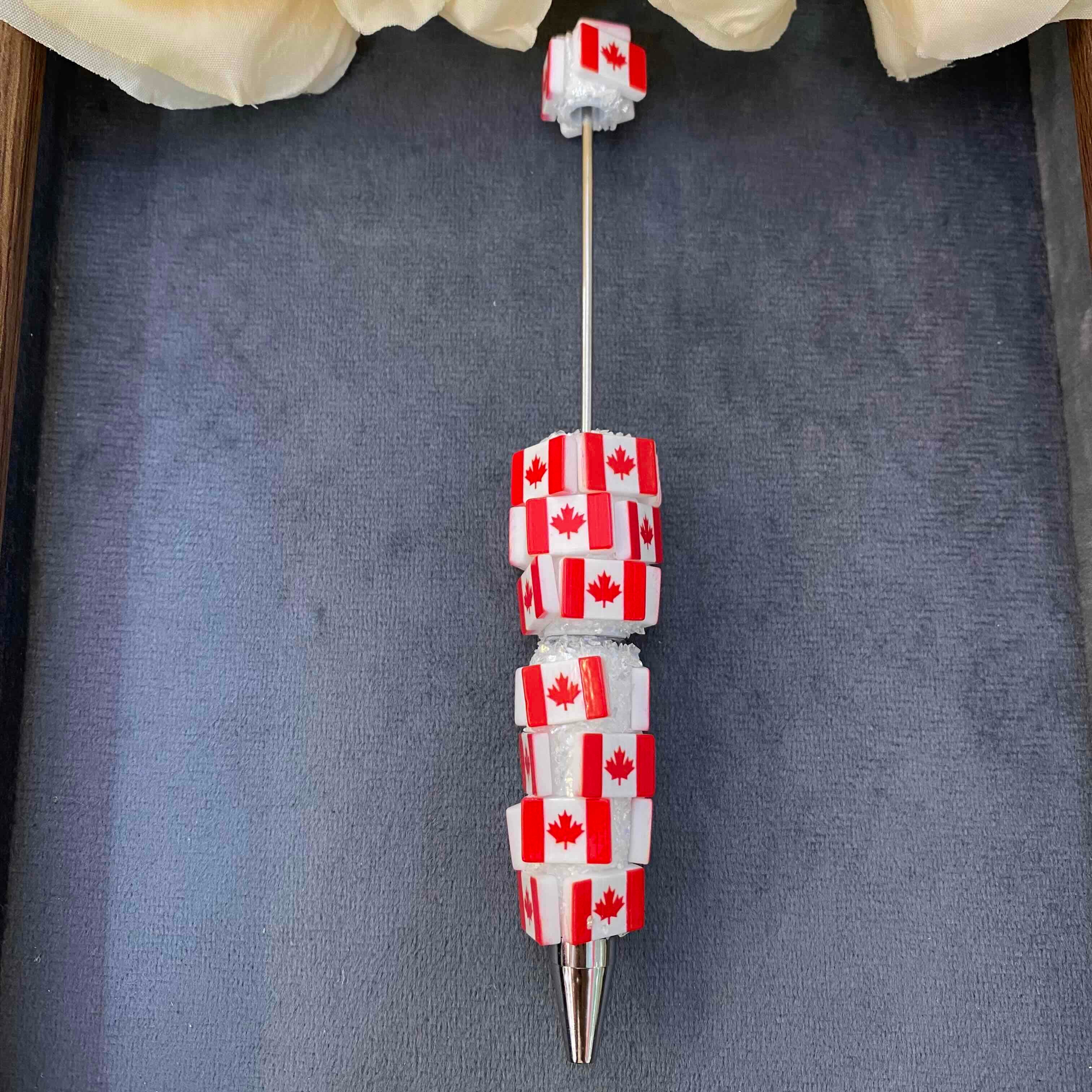 FS20626-National Flag Sugar  Beadable Clay  Pen