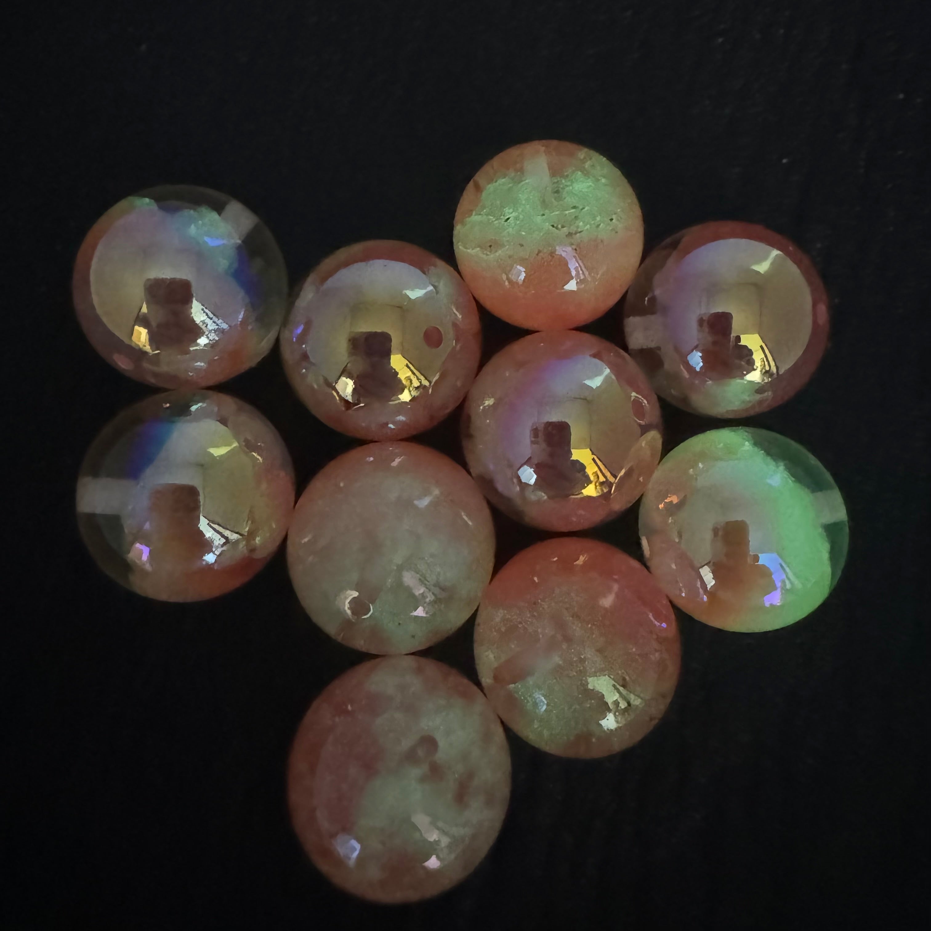 FS1944-20MM UV Glowing Cloud Resin Beads For Making BraceletvOr Keychain