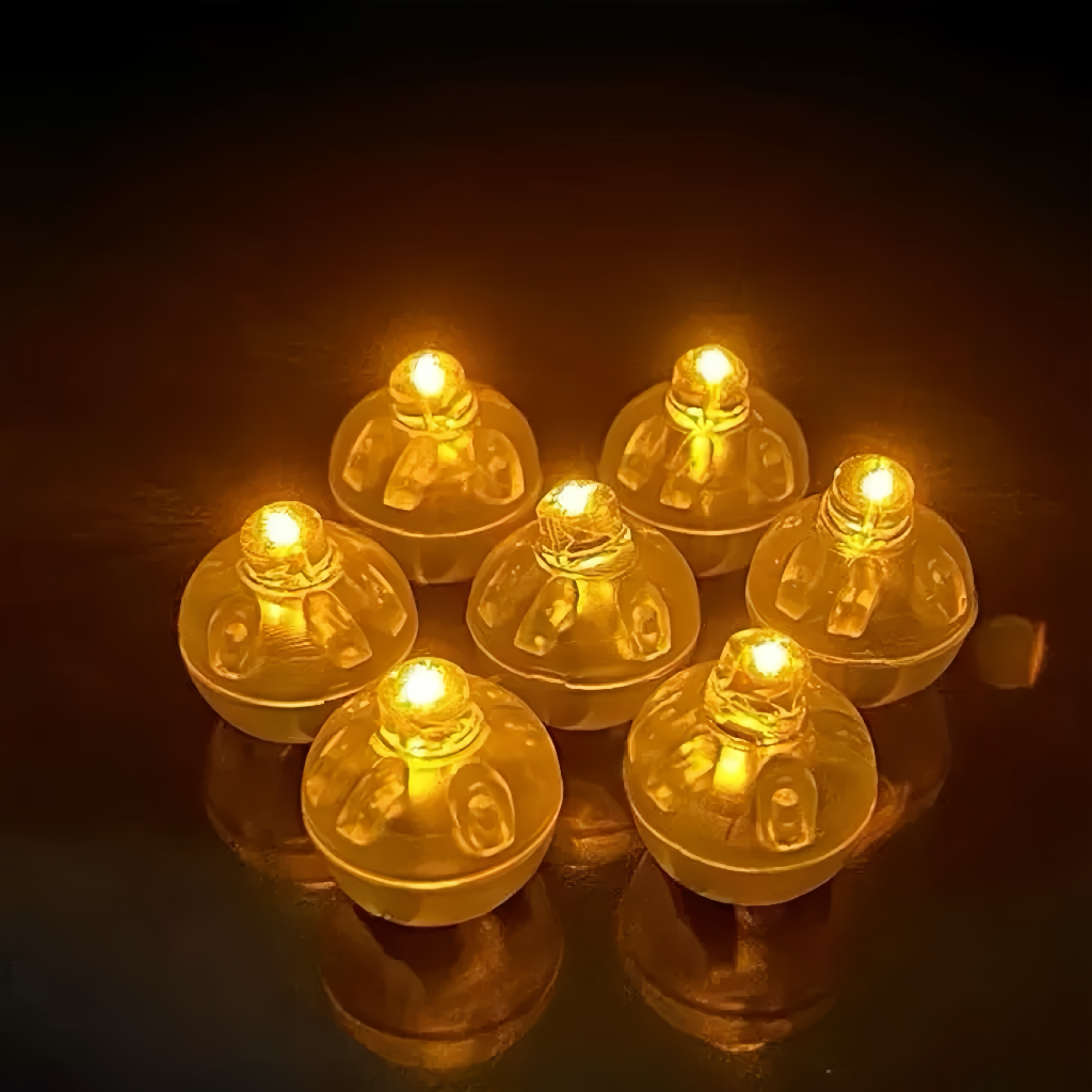 FS20730-Mini Round LED Balloon Lights, Battery Operated Warm White Tiny LED Lamp for DIY Crafts, Party, Lantern Decoration