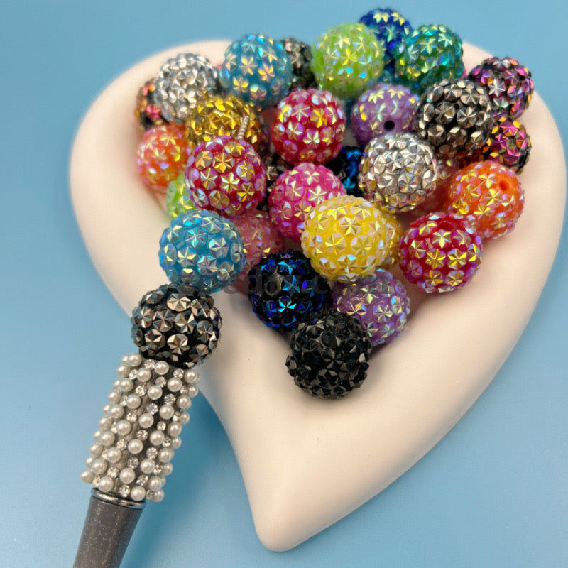 FS0009-18MM Ice Flower Resin Beads Fit For Beadable Pens