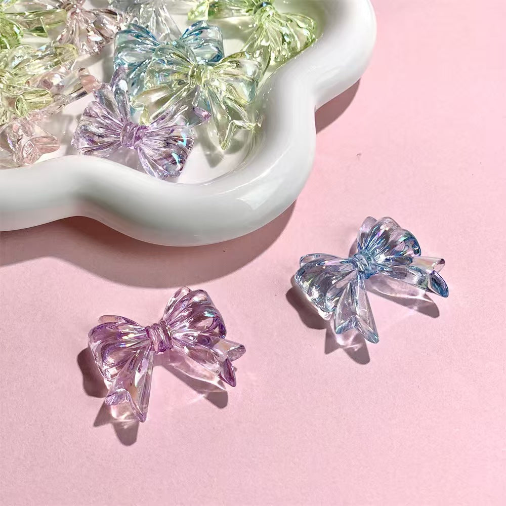 FS4046- Approximately 32×37mm Transparent Bowknot Acrylic Beads