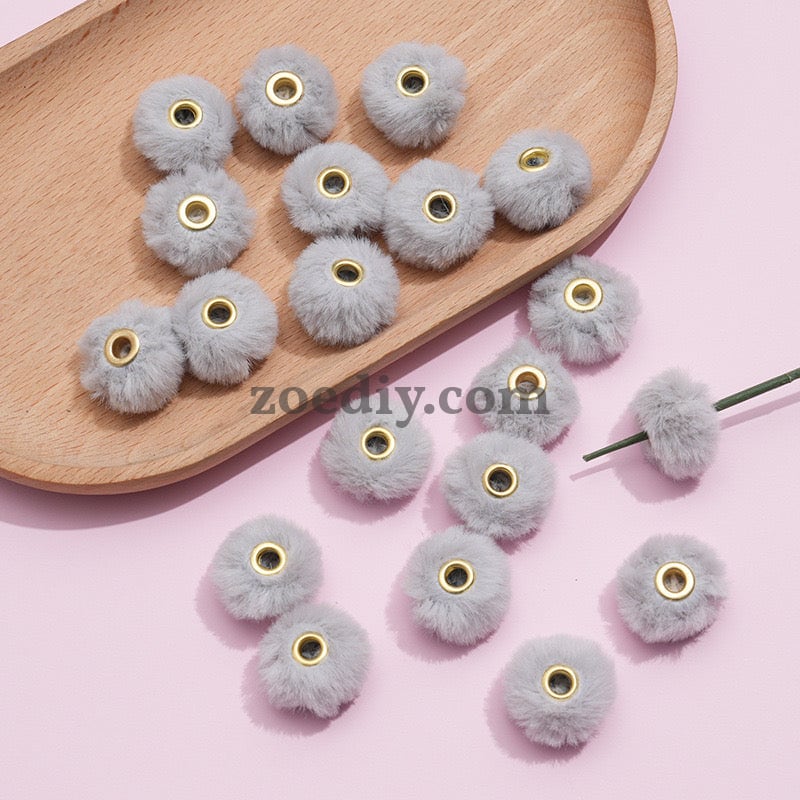 FS2081--Plush Spacer Beads Fit For Beadable Pens