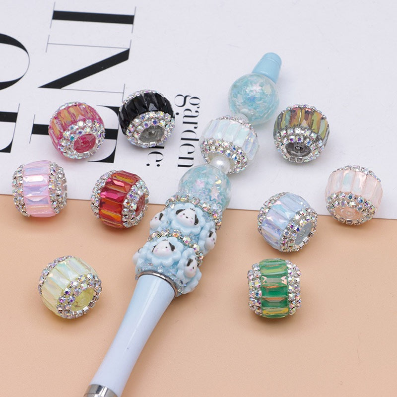 FS10876 -About 15×17×17mm Mocha Glass Crystal Fancy Beads