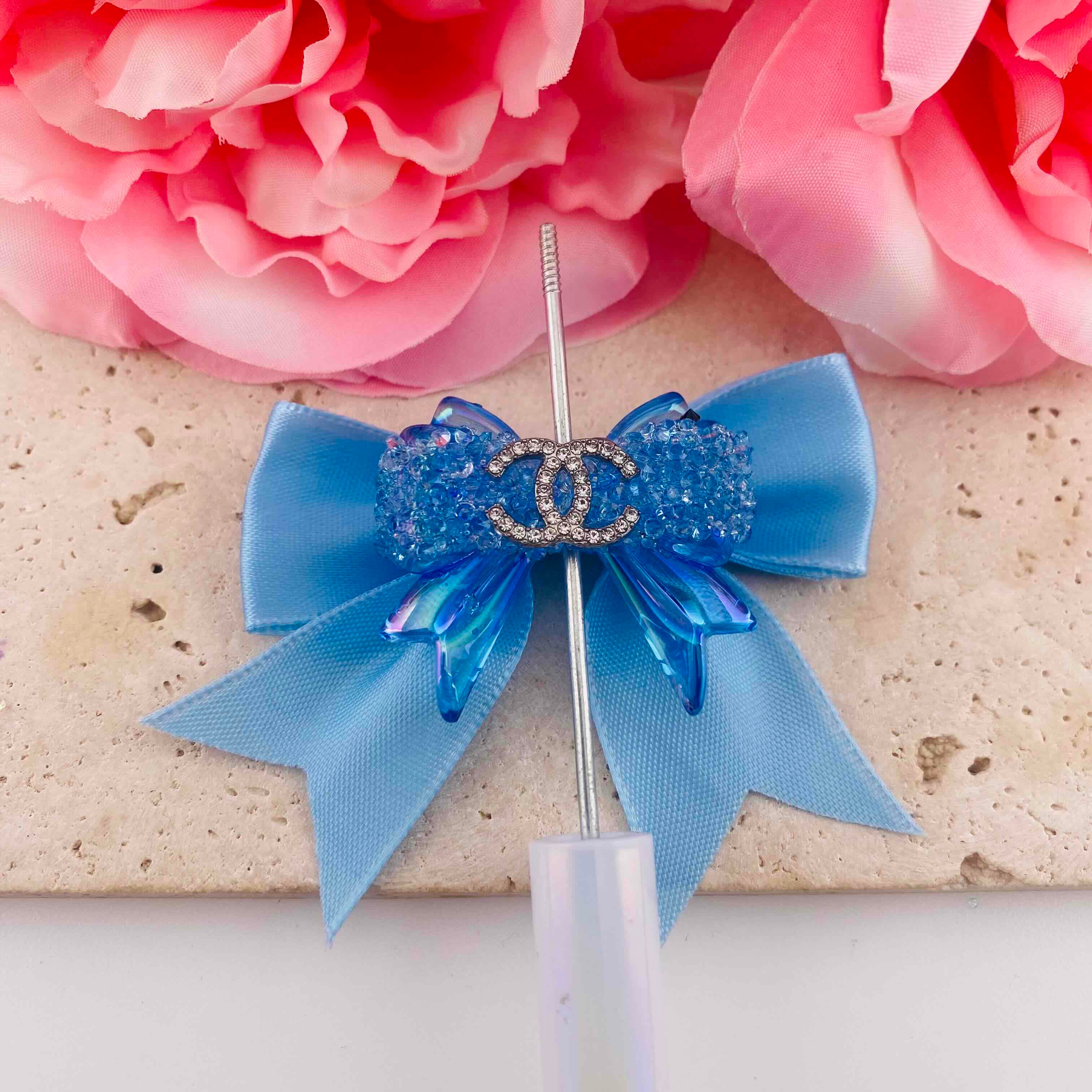 PP19784-About 32*37mm Rhinestone Bow Beads