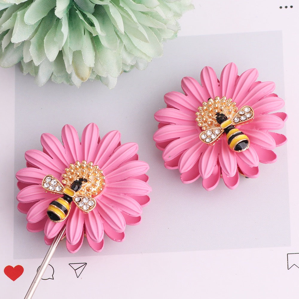 FS20020-SunflowerBee Metal Beads