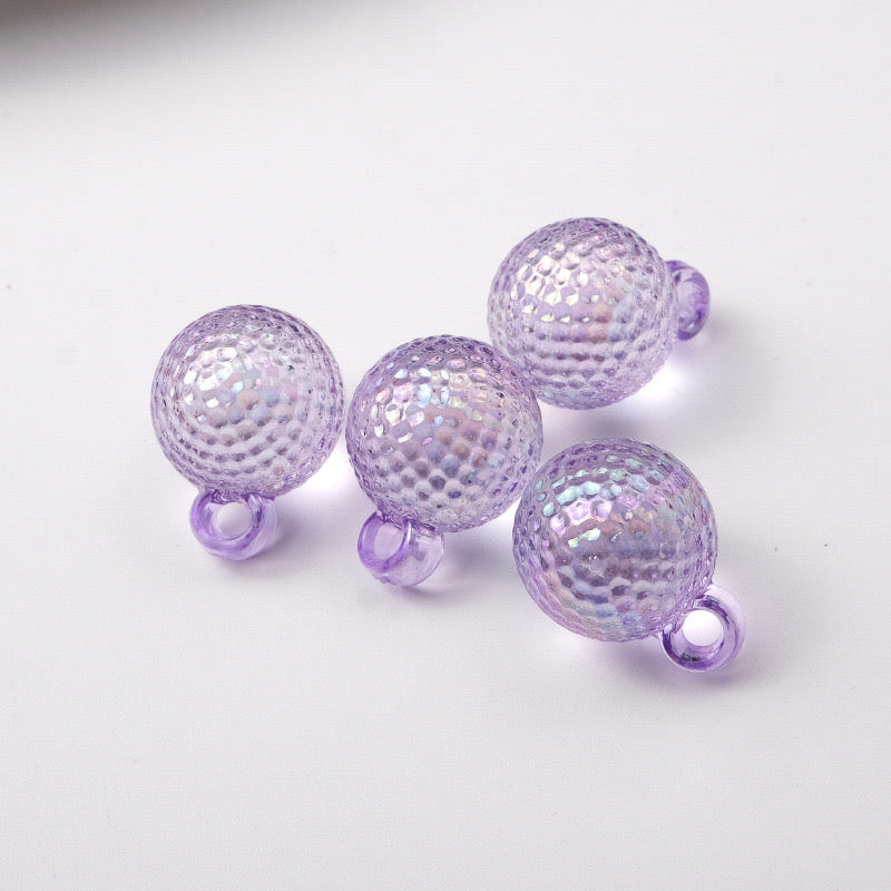 FS2424-16MM Clear Round Dangle Acrylic Beads Fit For Beadable Pens