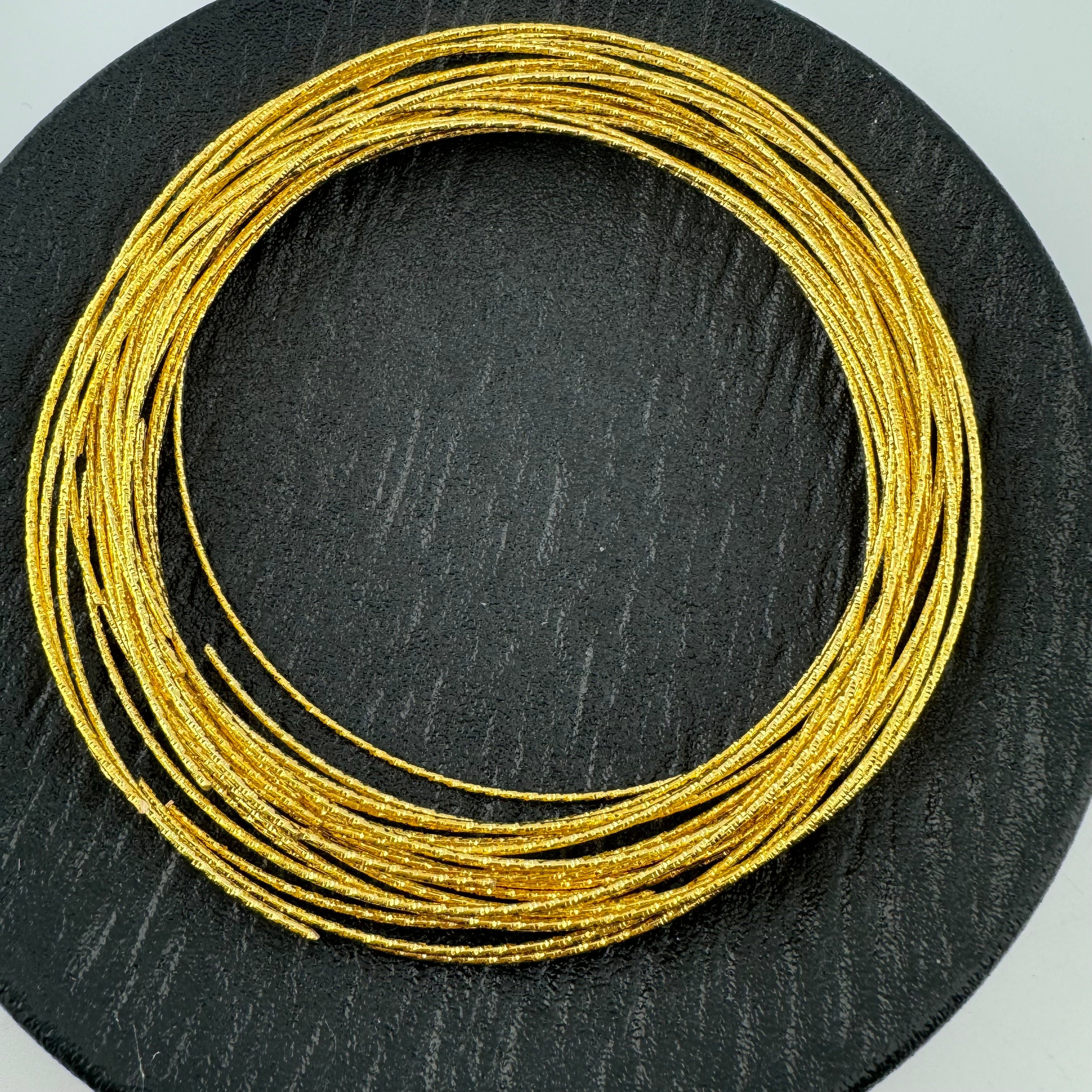 FS0023-100mm Gold Plated Wire Ring For Making Car Hangers