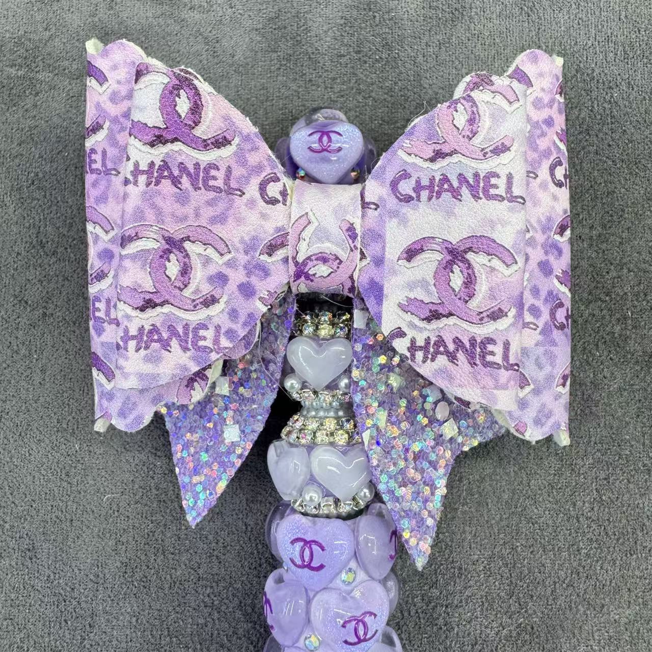 Printed with Interlocking‑C Sugar Bow Beads  As Picture Shows