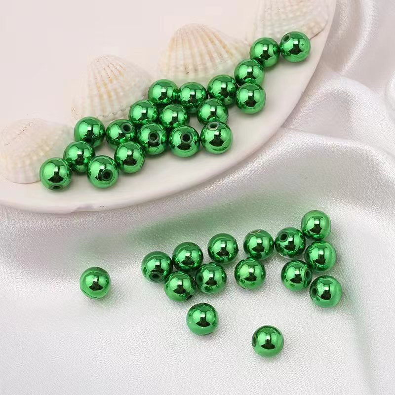 FS1706-16MM Metallic Acrylic Beads Fit For Beadable Pens