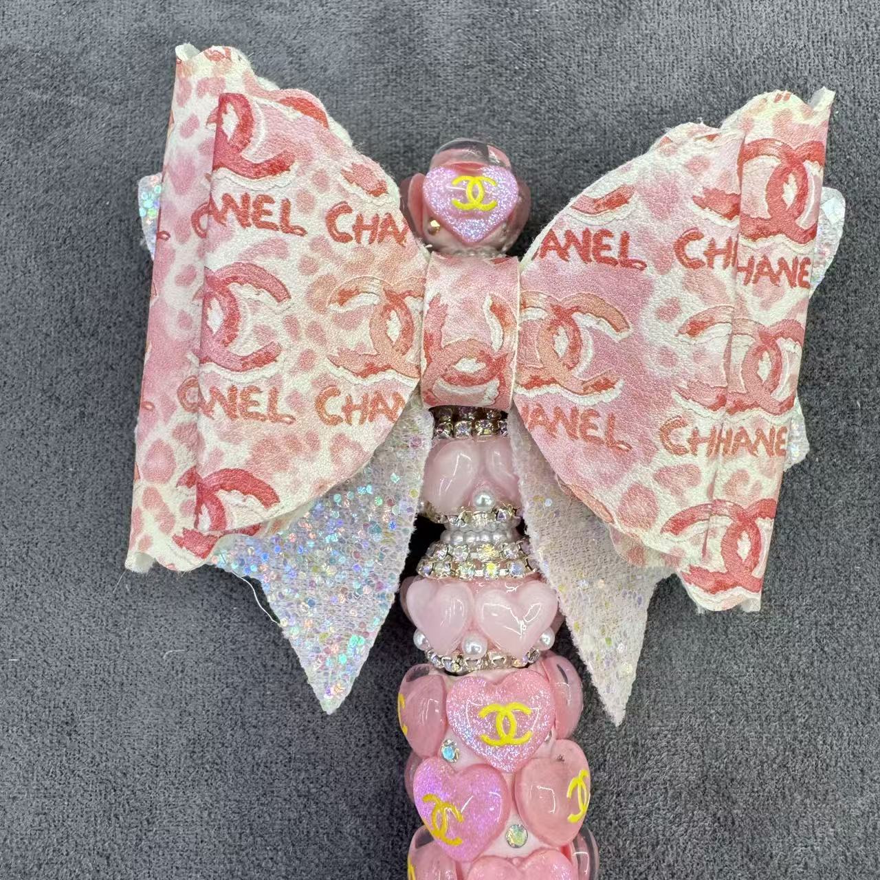 Printed with Interlocking‑C Sugar Bow Beads  As Picture Shows