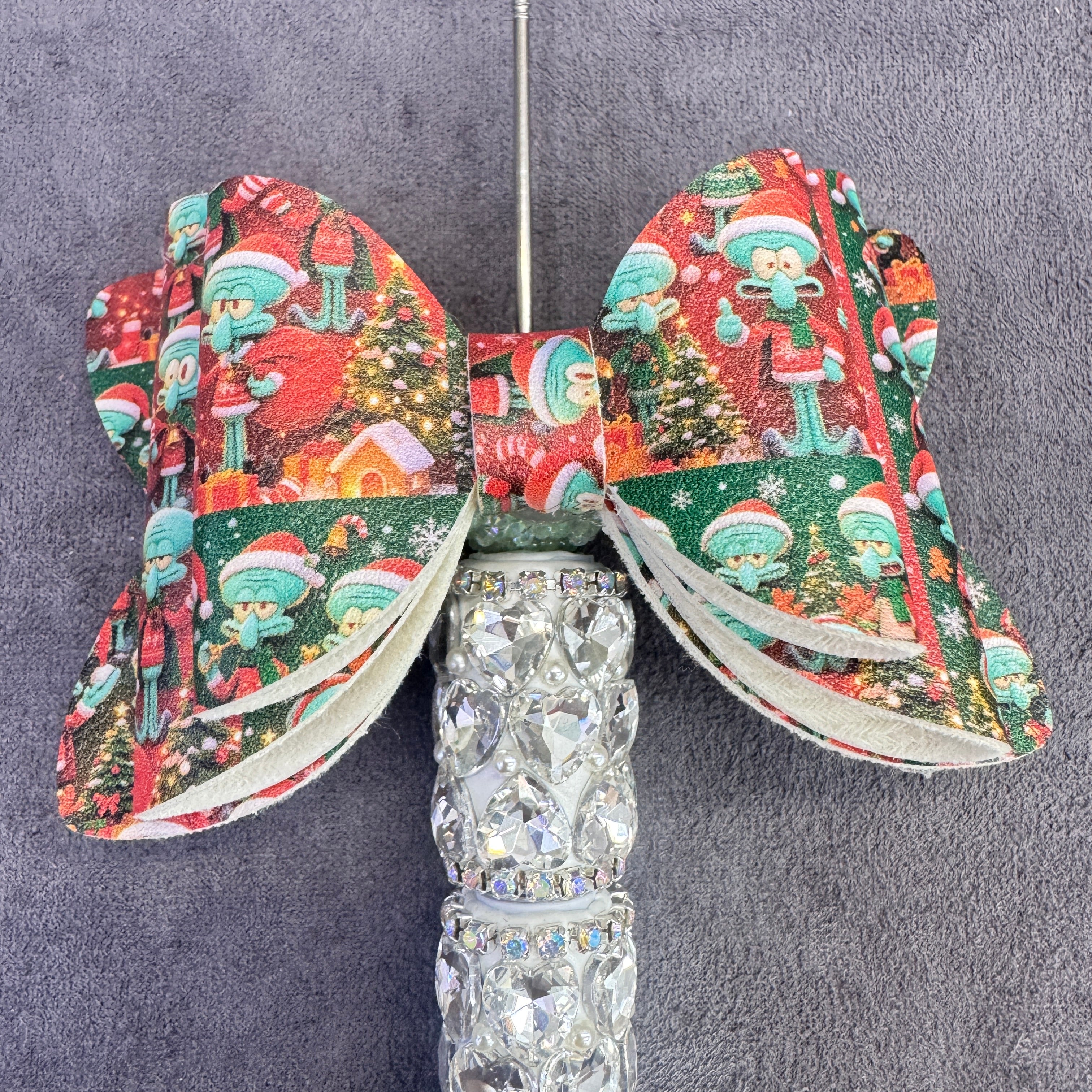 Baby Sponge Character Christmas‑Printed Series Sugar Bow Beads