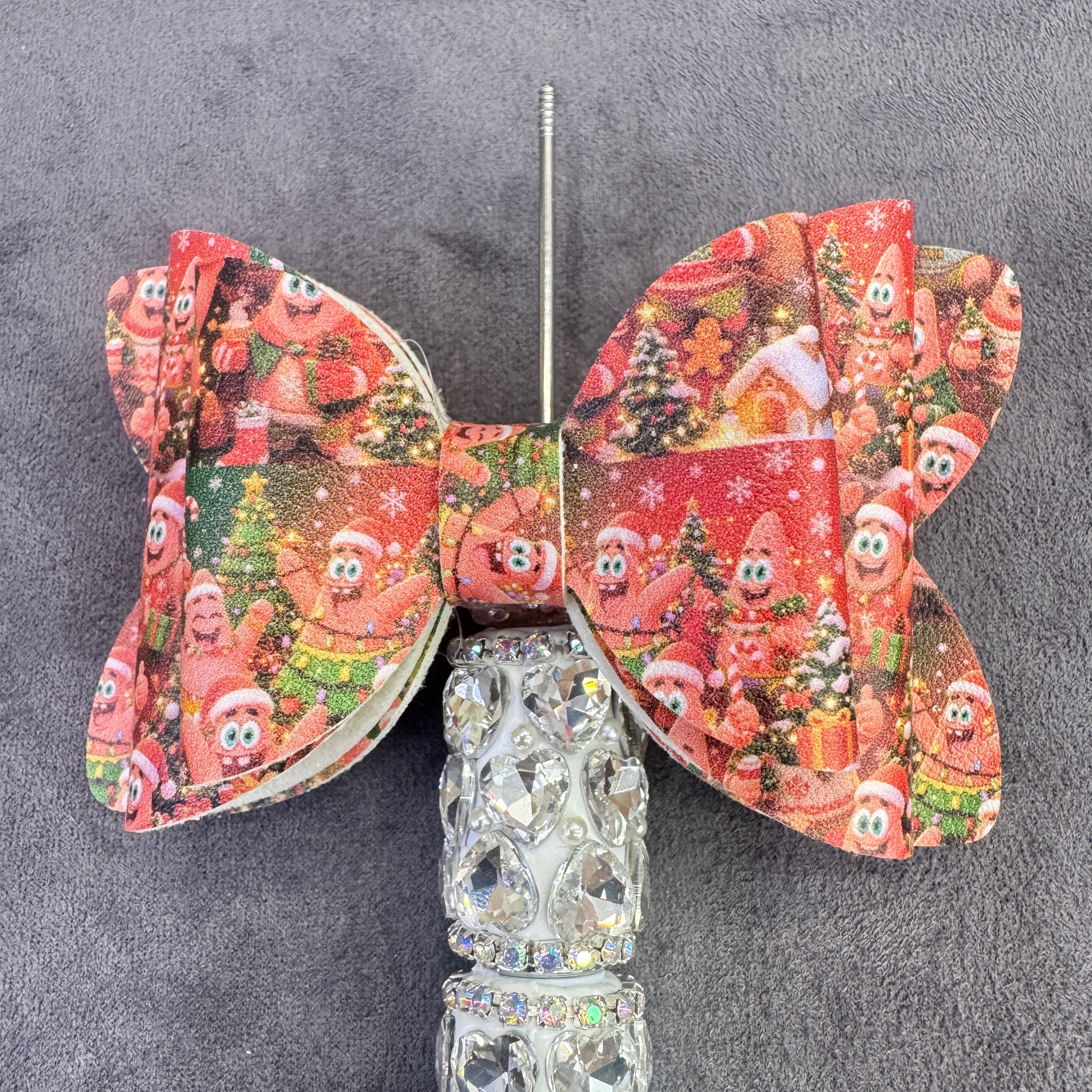 Baby Sponge Character Christmas‑Printed Series Sugar Bow Beads