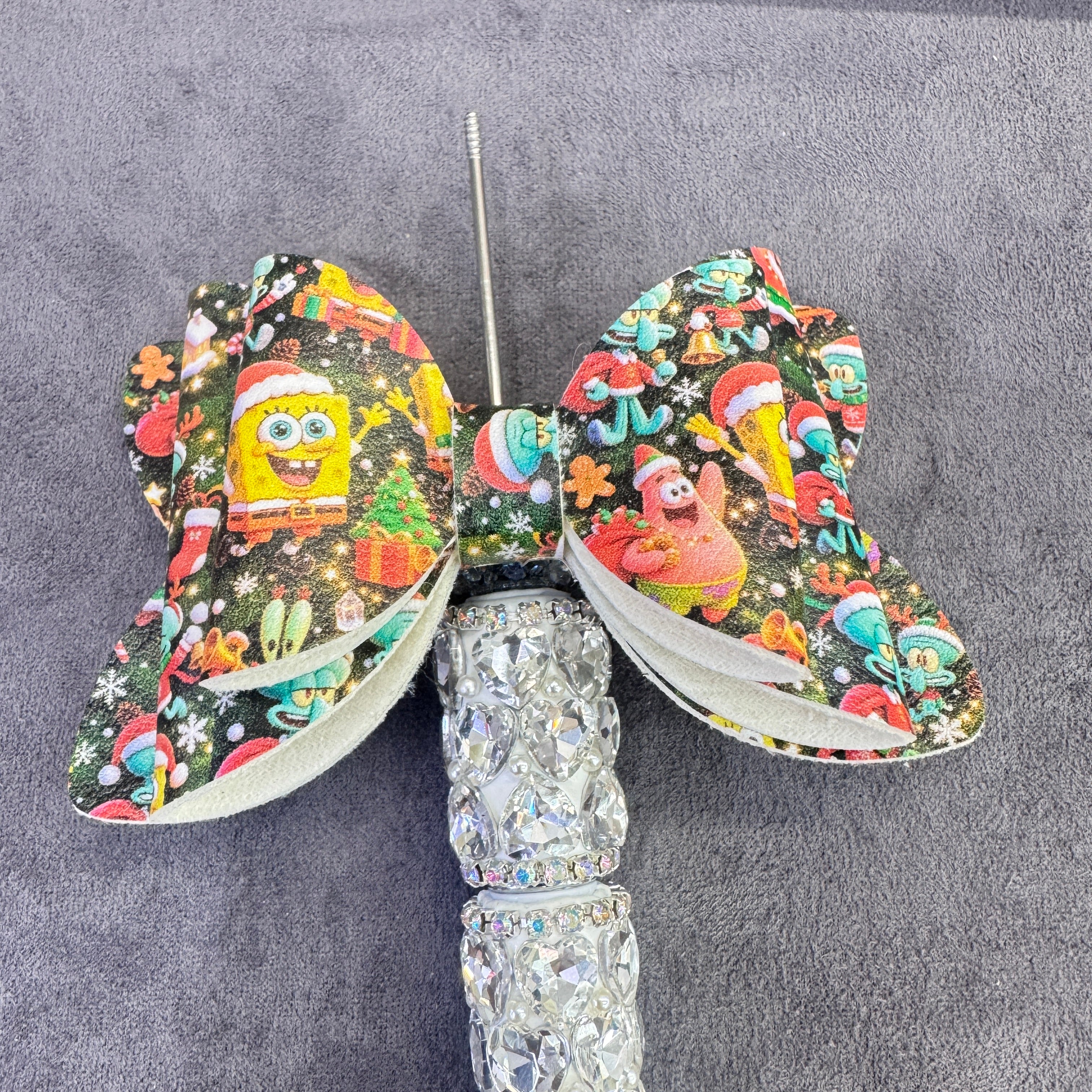 Baby Sponge Character Christmas‑Printed Series Sugar Bow Beads