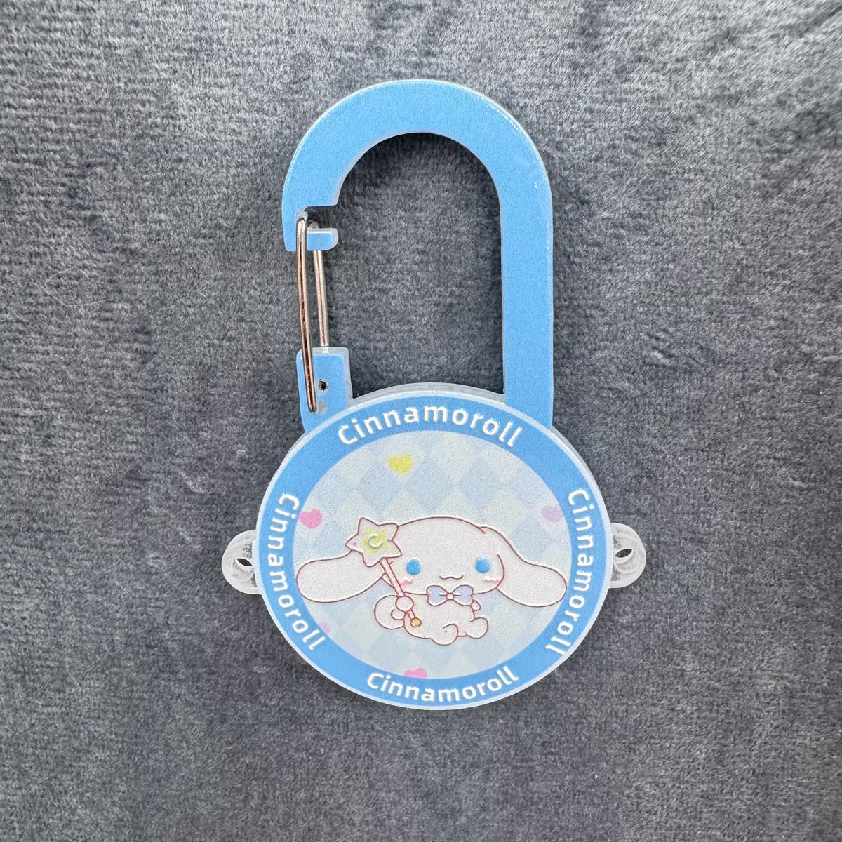 Cute Cinnamoroll Acrylic Carabiner, Cartoon Backpack Hook Key Accessory