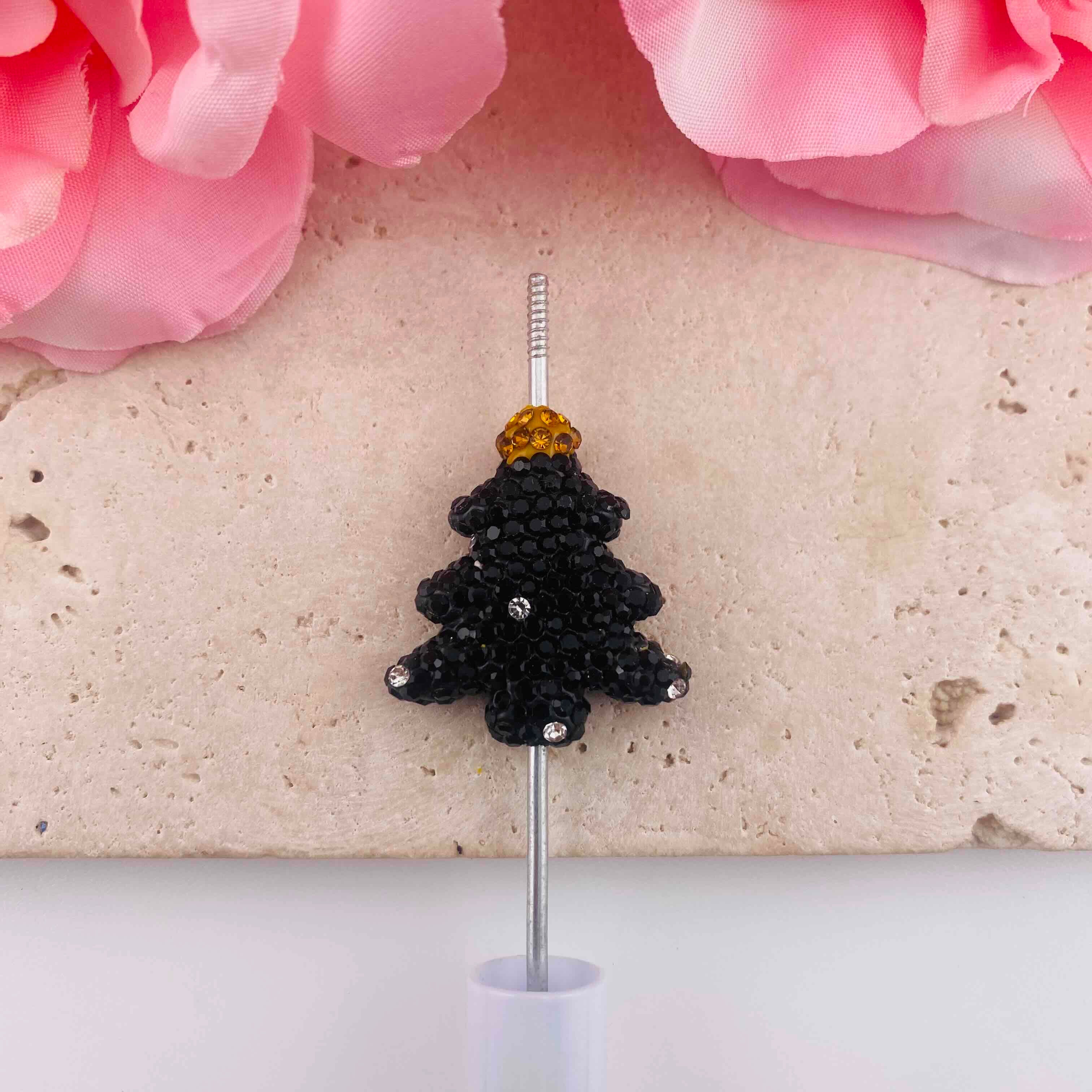 FS19905-About 27*30mm Rhinestone Christmas Tree Beads
