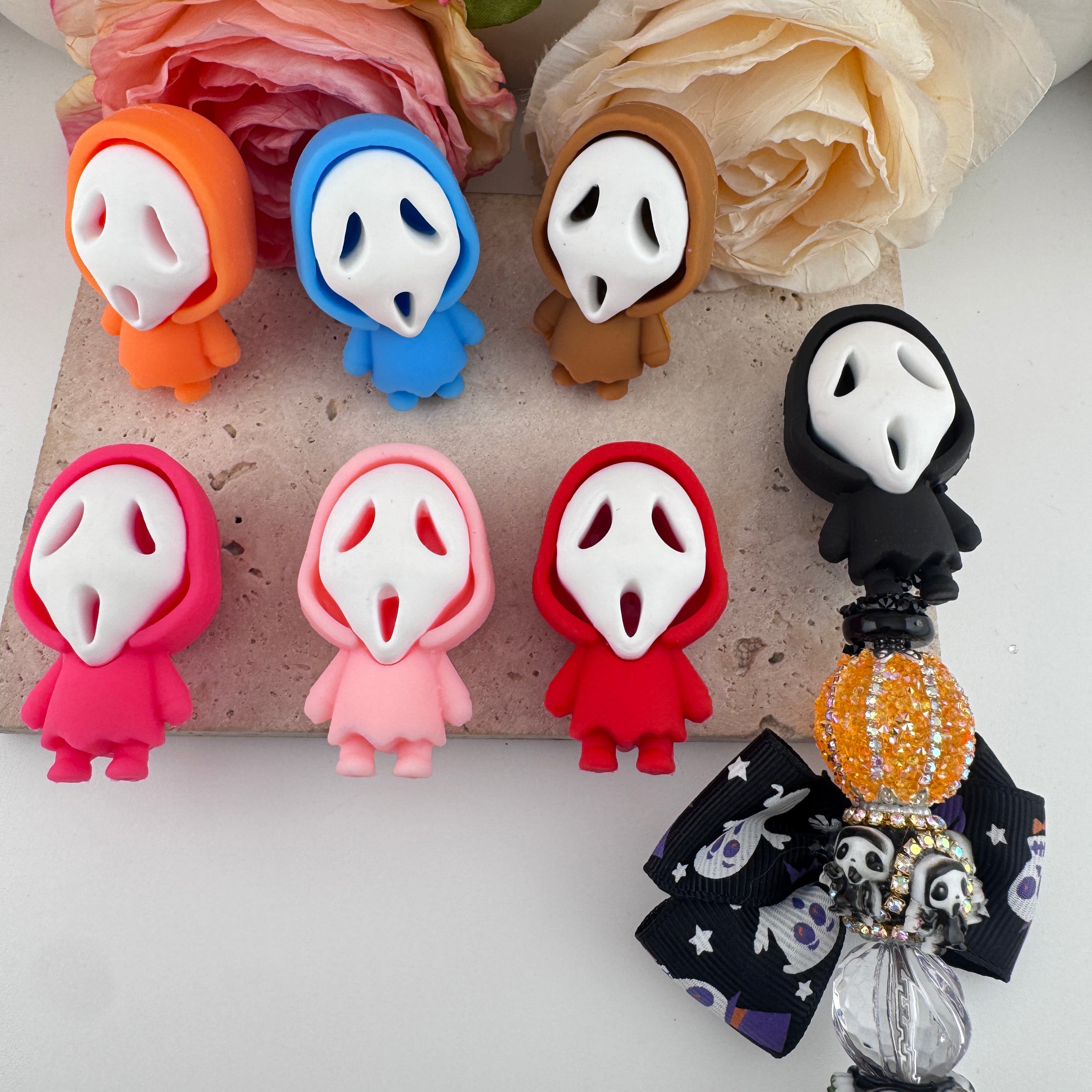 FS19437-Halloween Ghost Silicone Topper