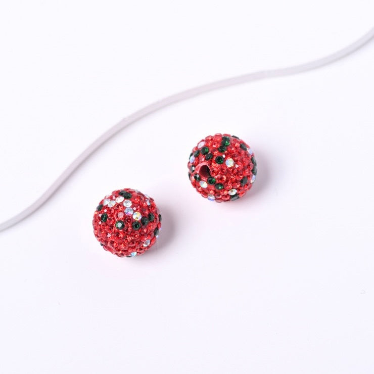 FS20234-16mm Rhinestone Clay Beads For Making Keychain Beadable Pens