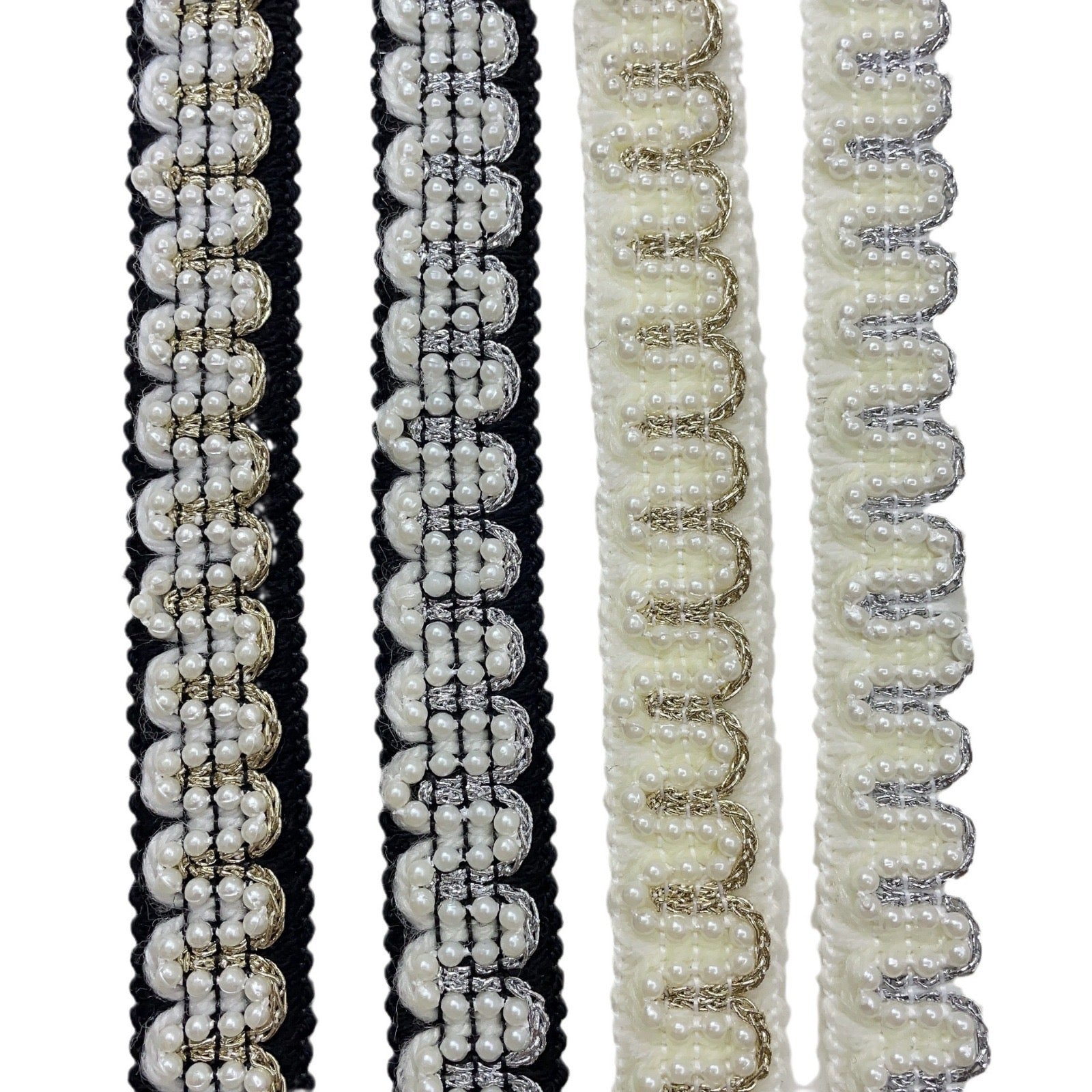 FS0066-2Meter Width 20mm Size Farbic With Pearl