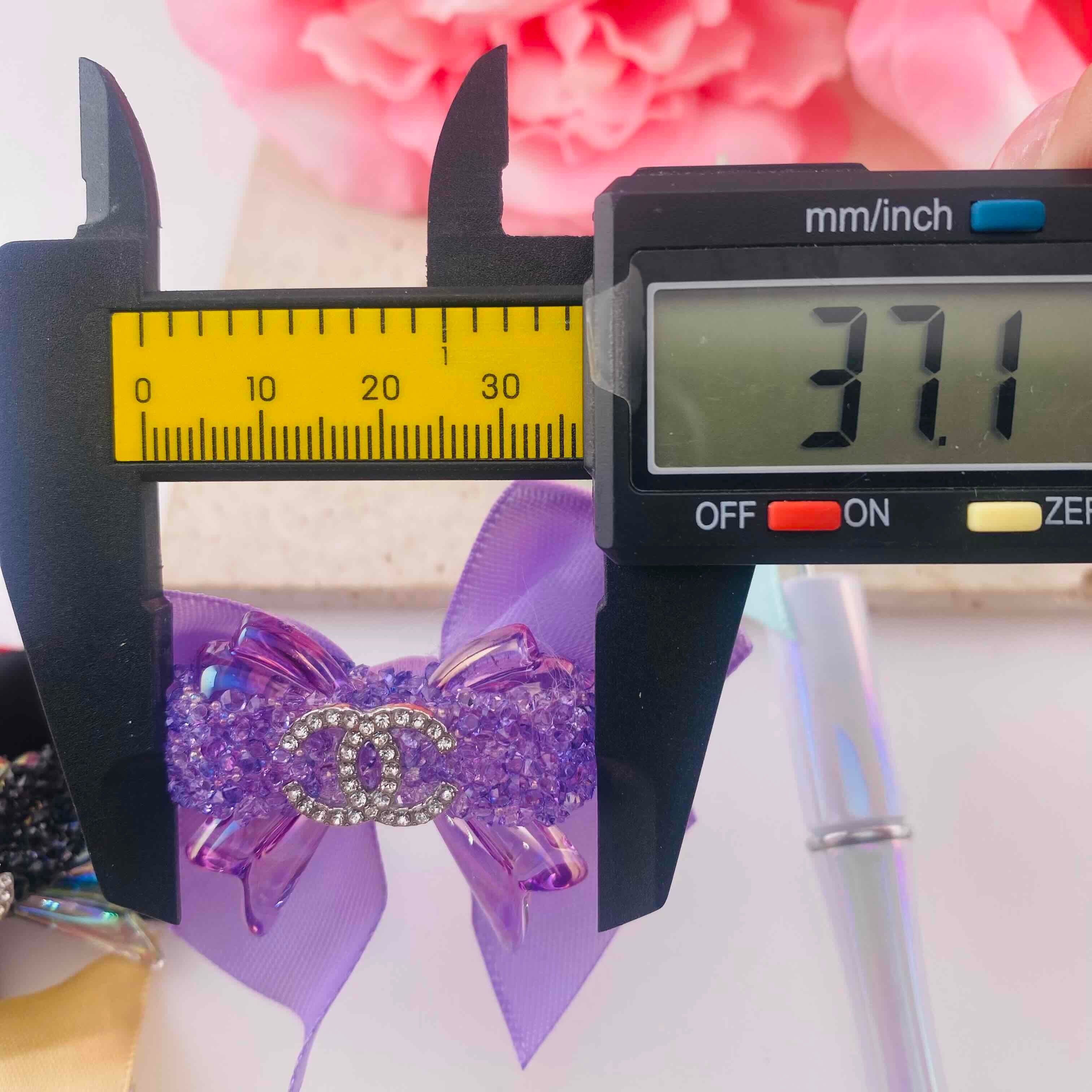 PP19784-About 32*37mm Rhinestone Bow Beads