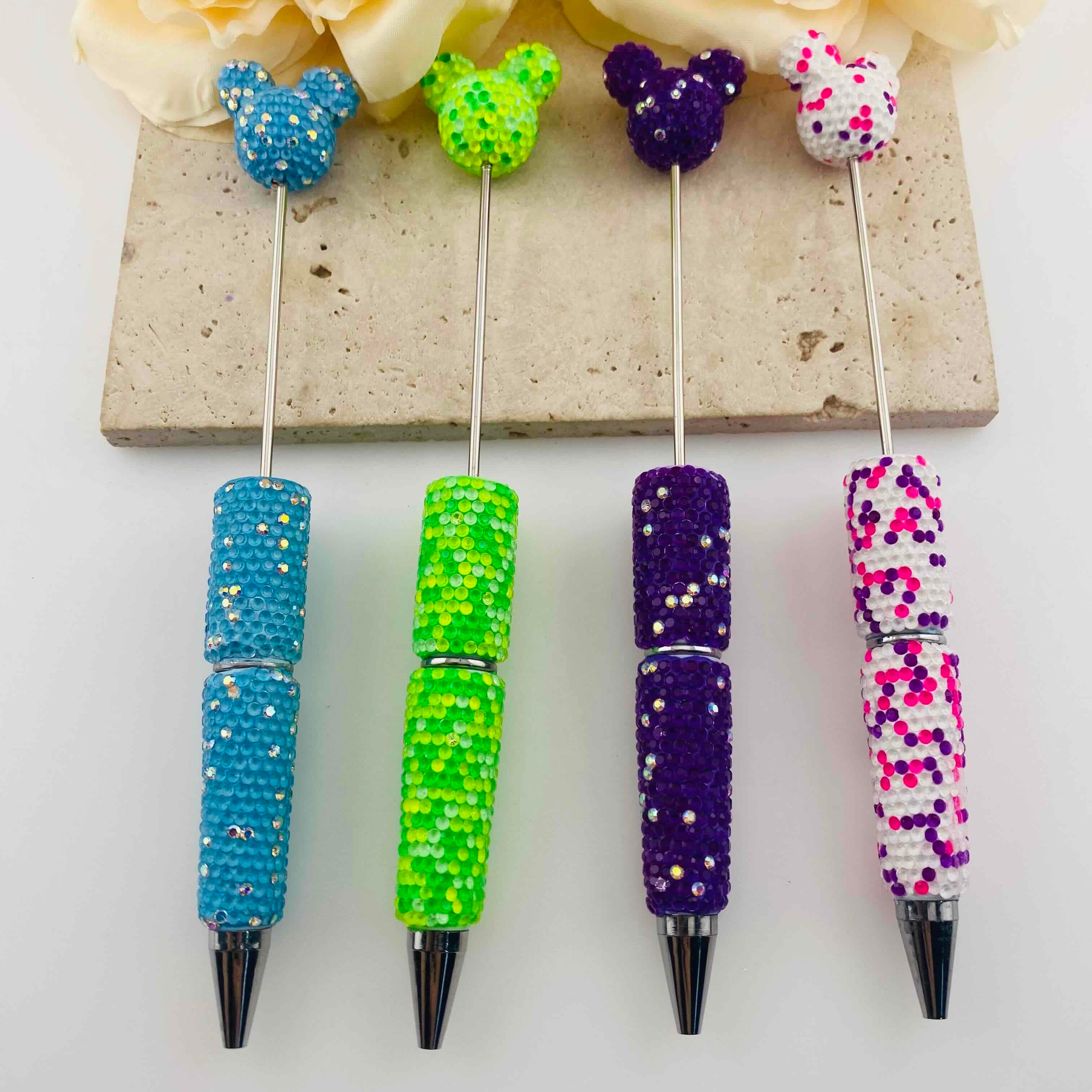 FS20075-Rhinestone Mickey Beadable Pens