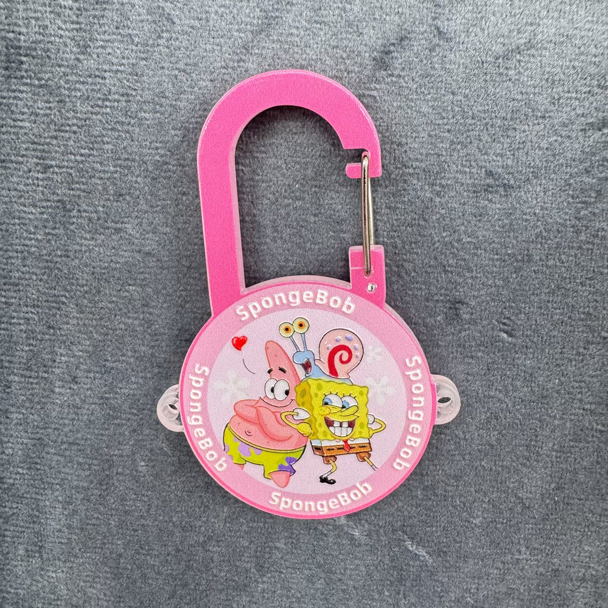 SpongeBob Acrylic Carabiner, Cartoon Backpack Hook Key Accessory