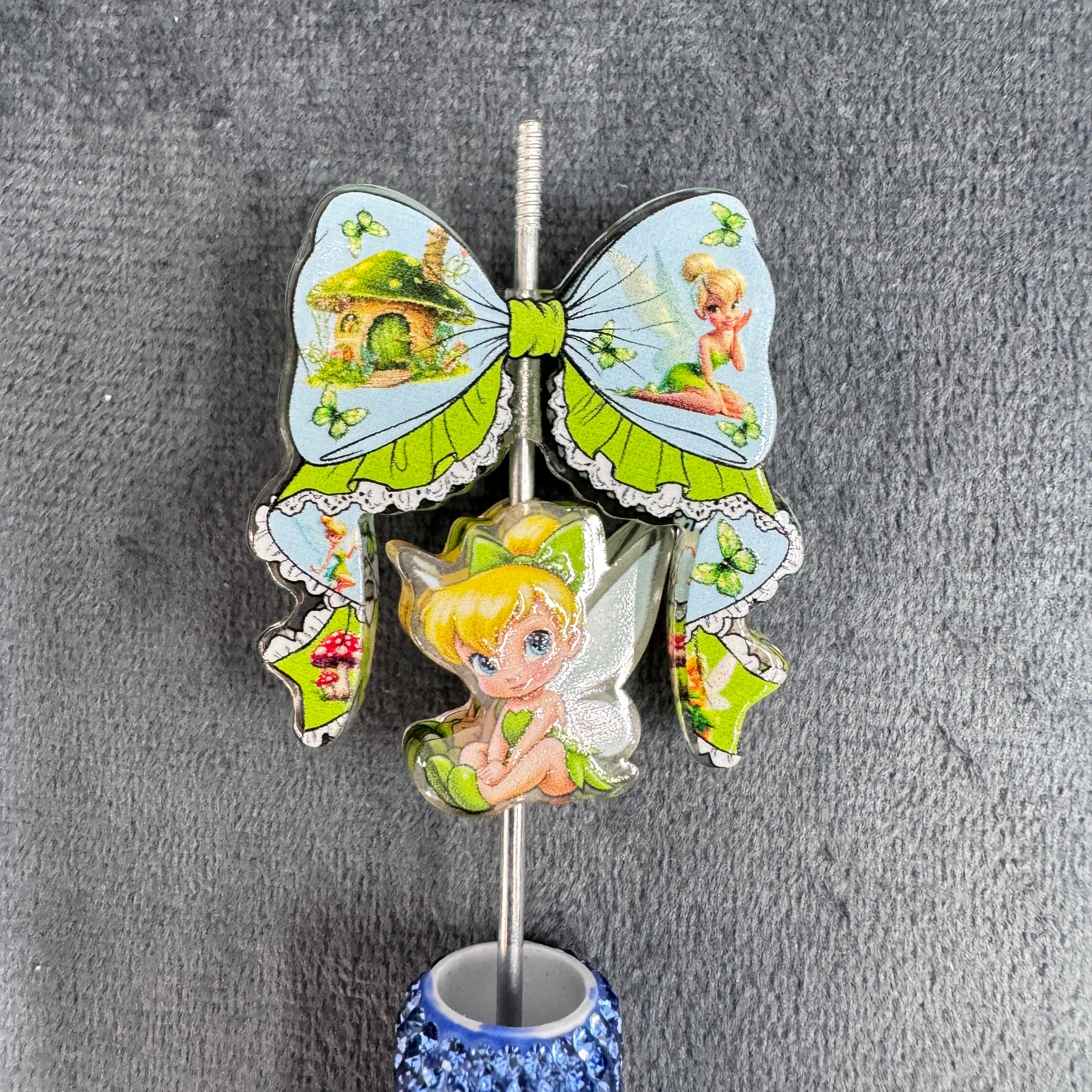 Cute Forest Fairy  Lace Bow Acrylic Beads Bow and Decoration