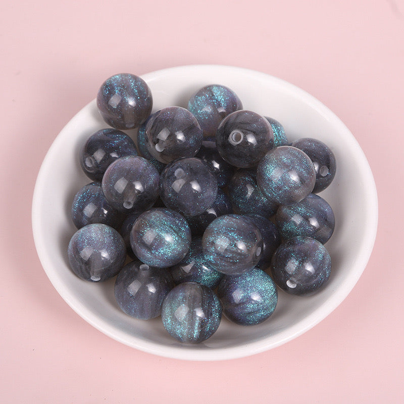 FS1614-16 MM Galaxy Resin Beads Fit  For Beadable Pens