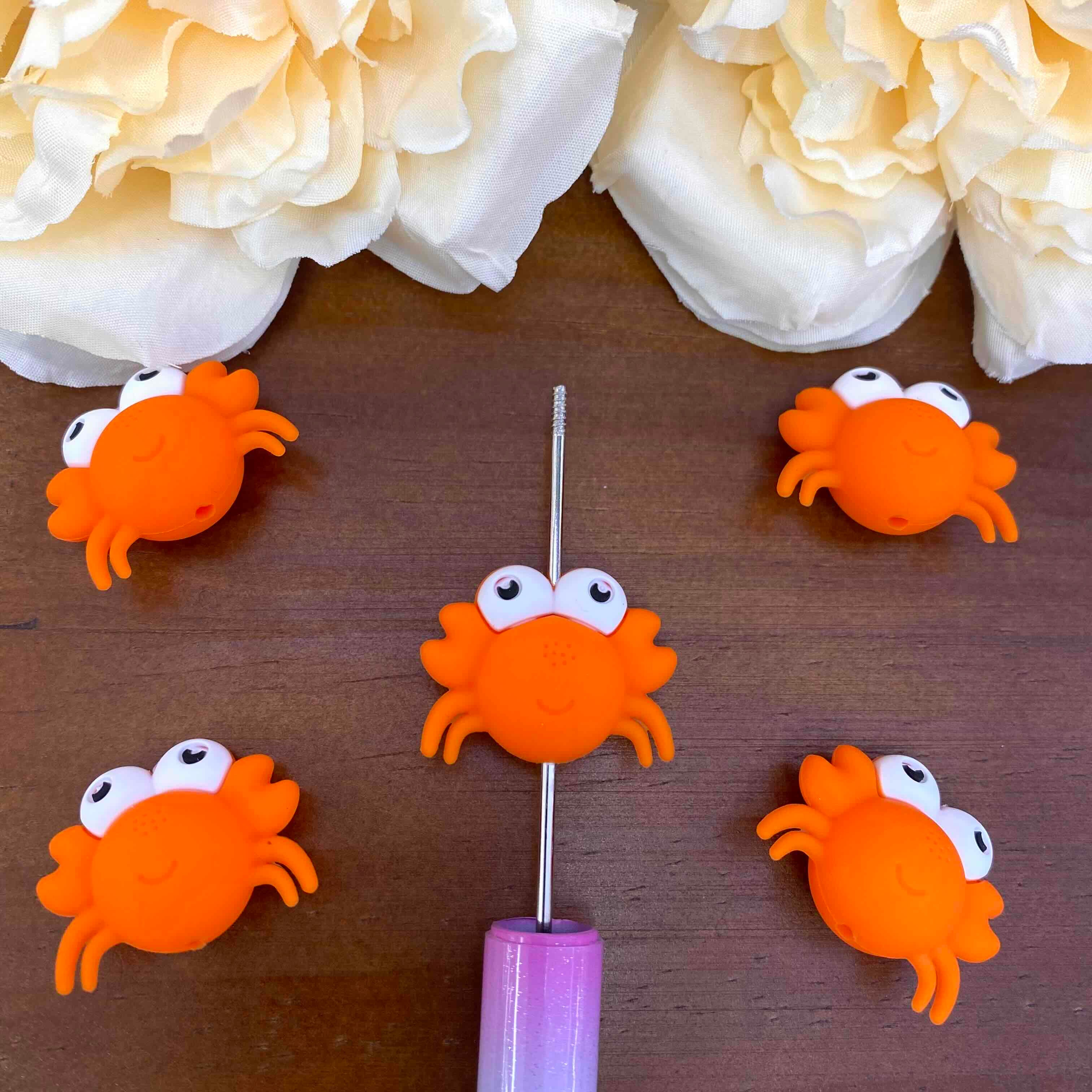 FS20547-3D Crab Silicone Focal Beads