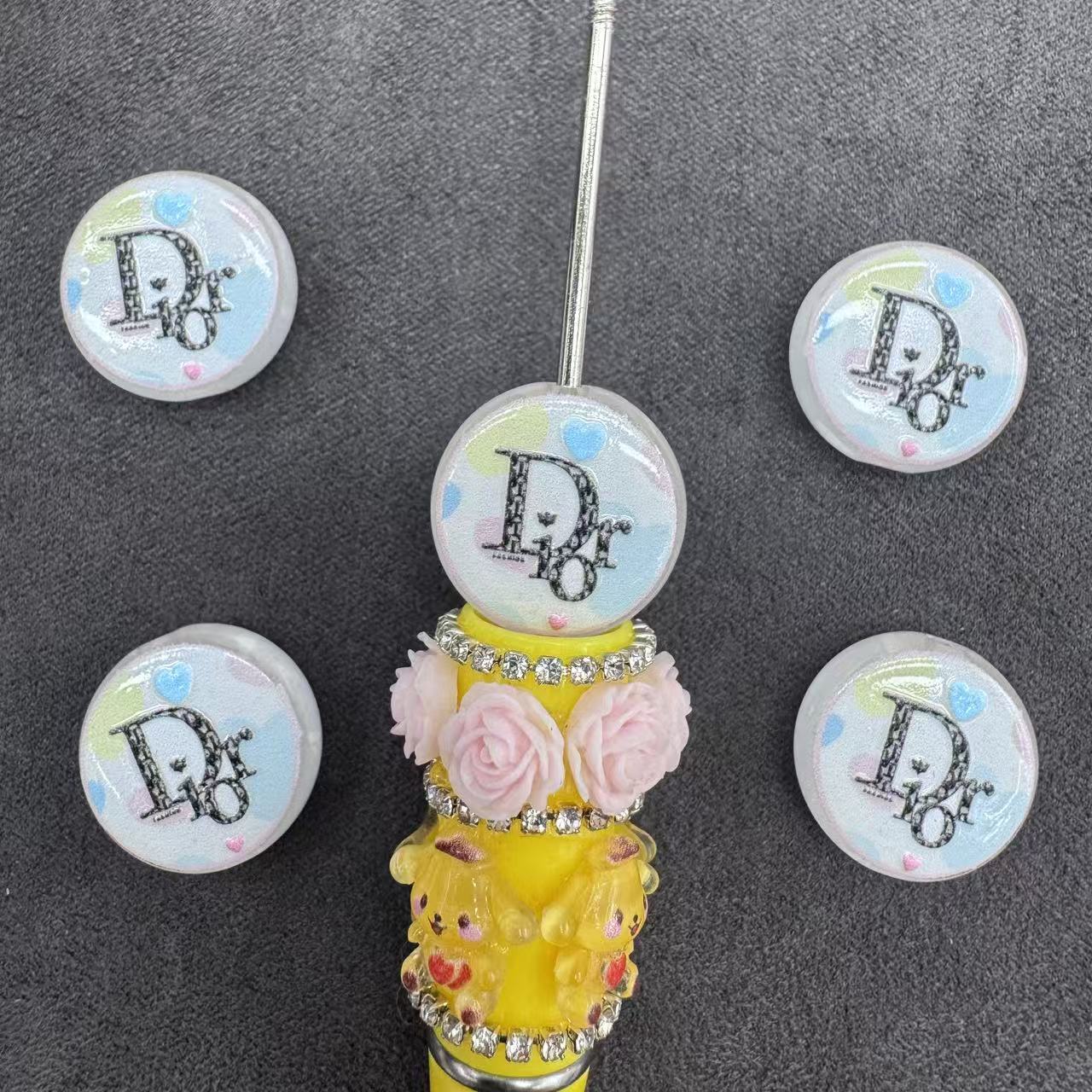 Flat Acrylic Beads