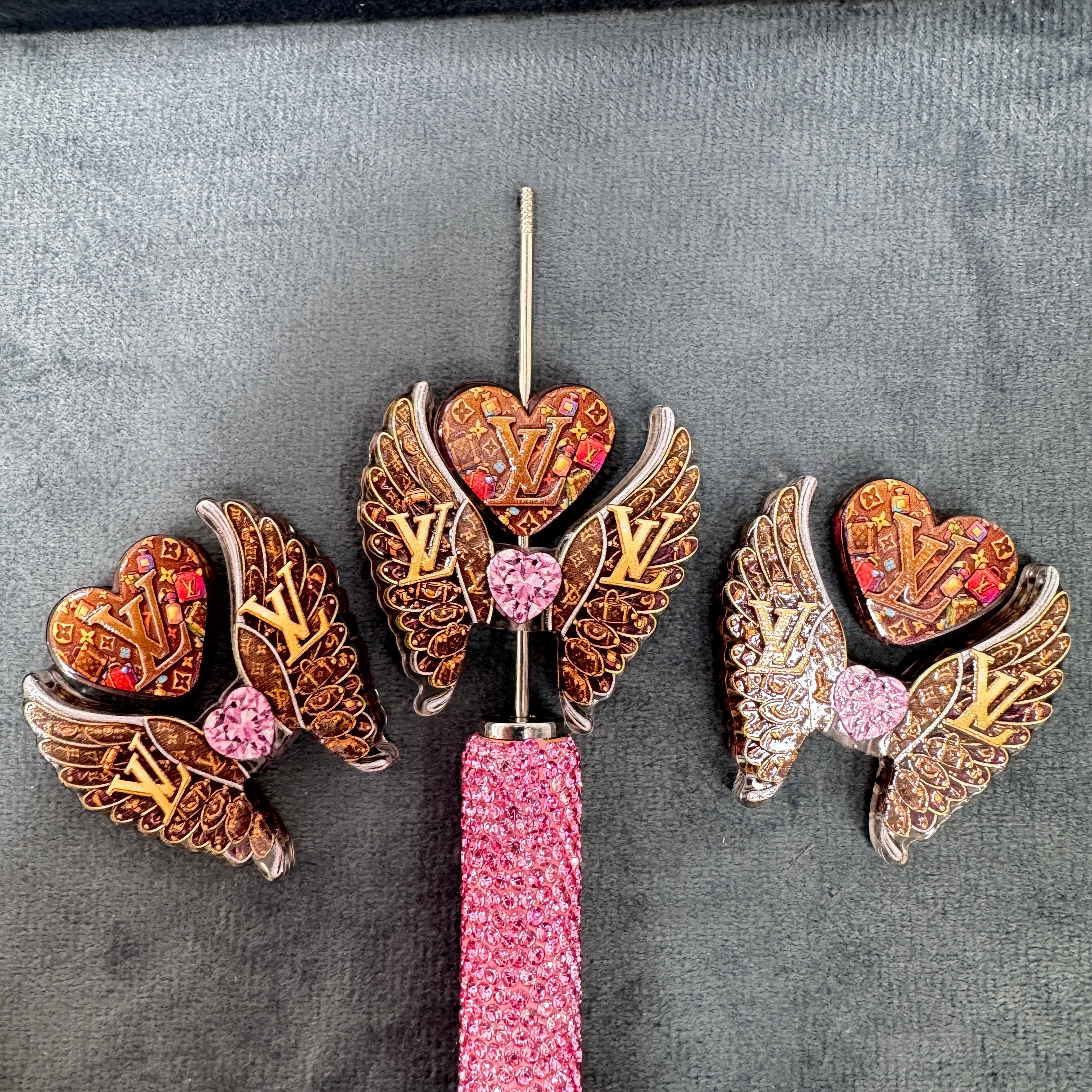 Brand Heart‑Wings Acrylic Beads As Picture Shows