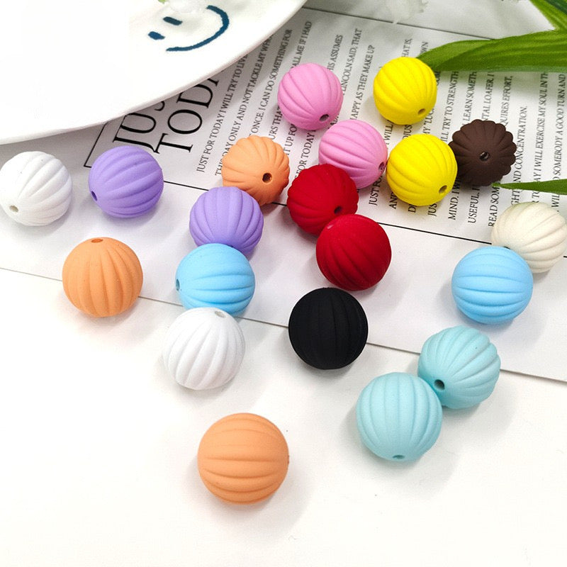 FS1949-16MM Solid Color Frosted Acrylic Beads Fit For Beadable Pens