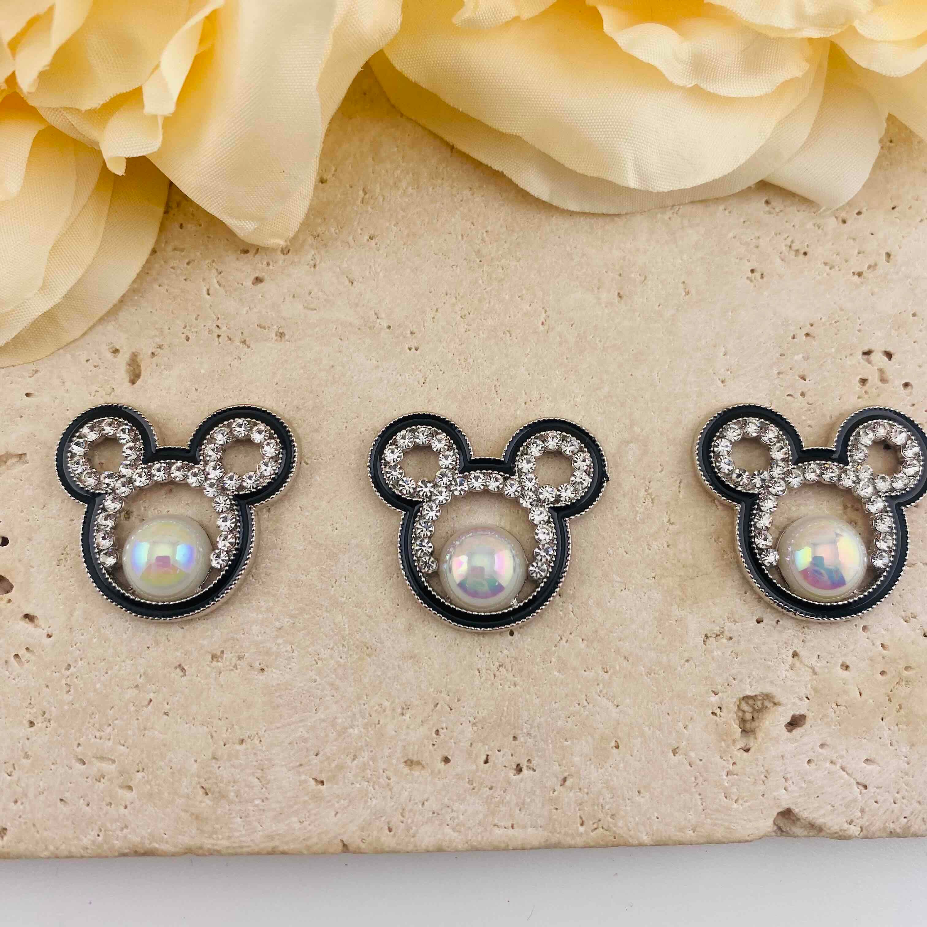 FS20085-About 25*27mm Mickey Head Metal Charms