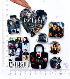 American Romantic Fantasy Film Movie Twiligh Acrylic Focal Beads, Random Mix