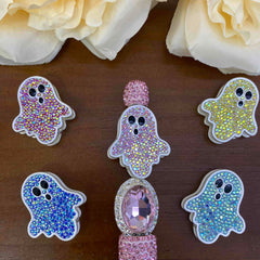 FS20633-Rhinestone Ghost Metal Beads