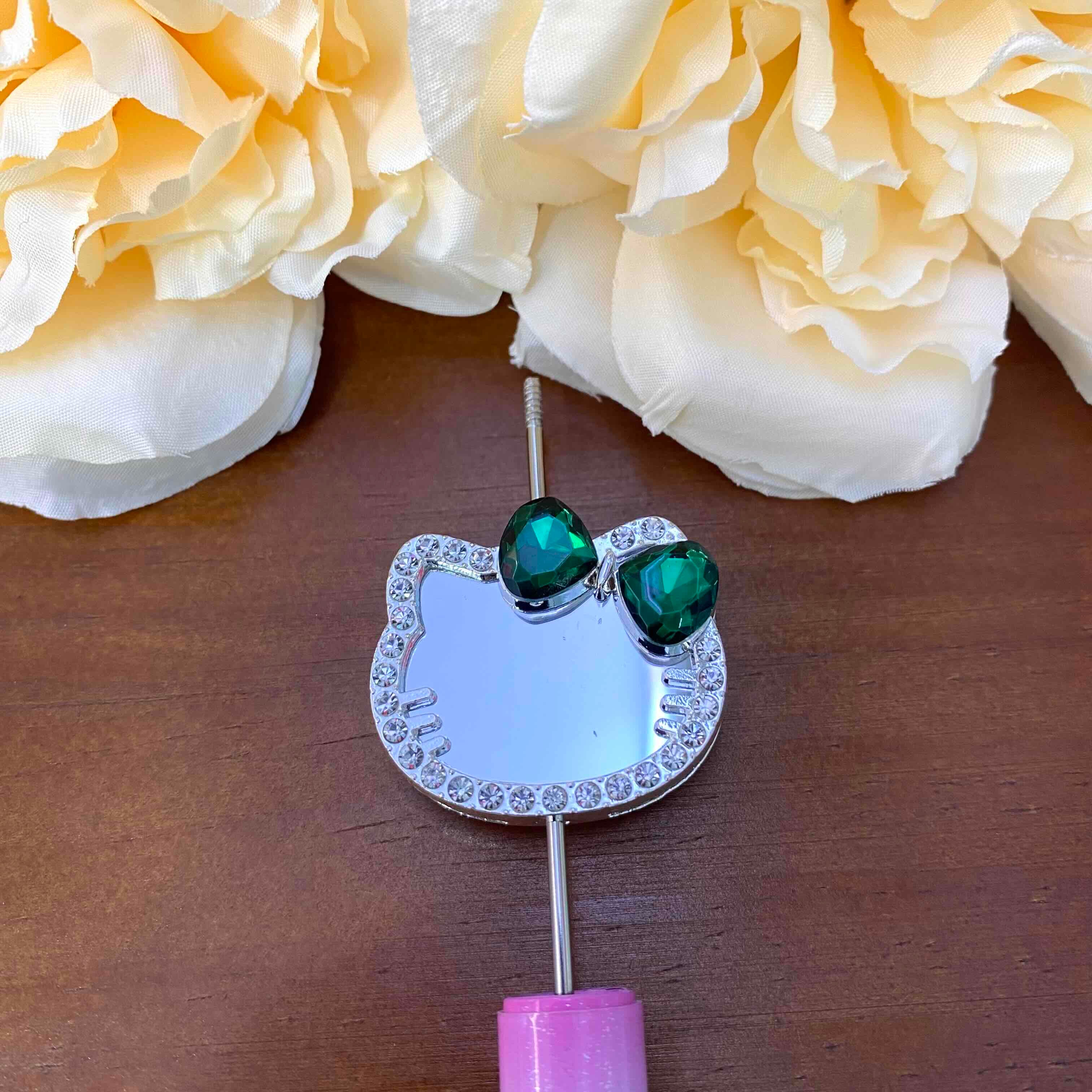 FS20630-Hello Kitty Mirror Metal Beads