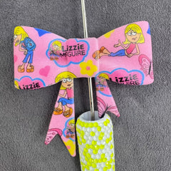 About 60×53mm Cute Lizzie McGuire Bow Silicone Focal Bead, DIY Pen Making Supply