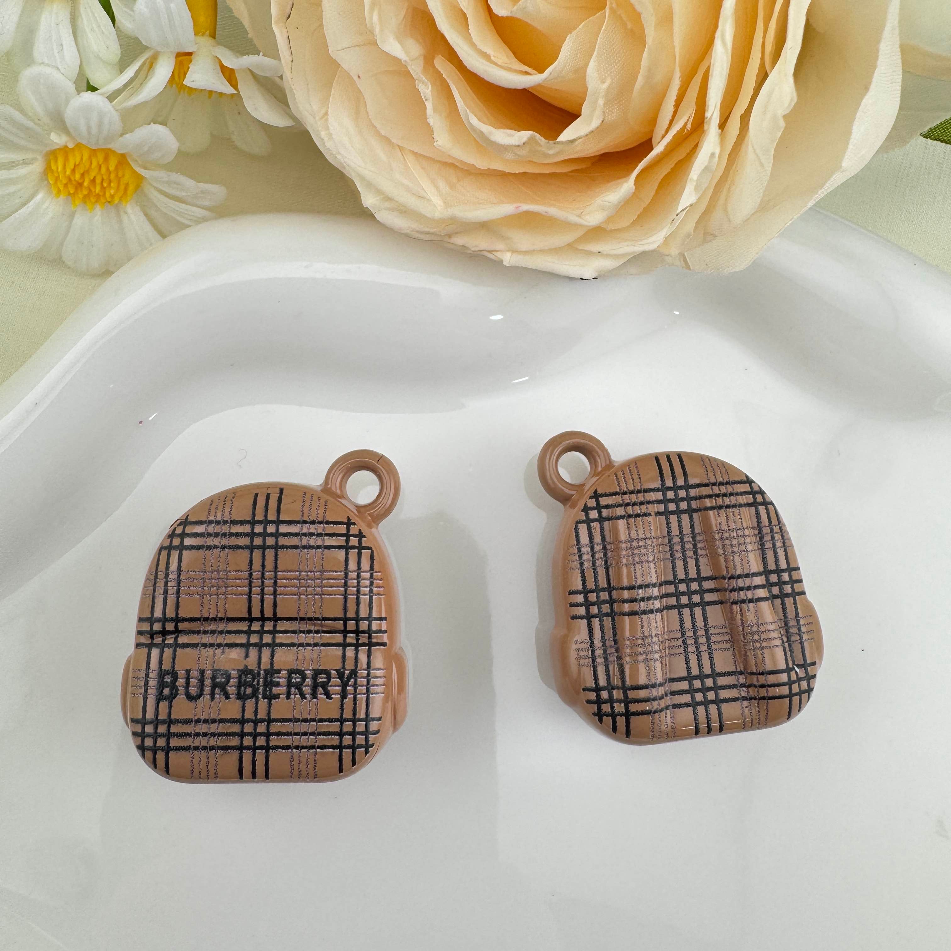 FS6831-About 27×29mm Random Mixed 3D School Bag Acrylic Beads Fit For Beadable Pens Zoe DIY Wholesale