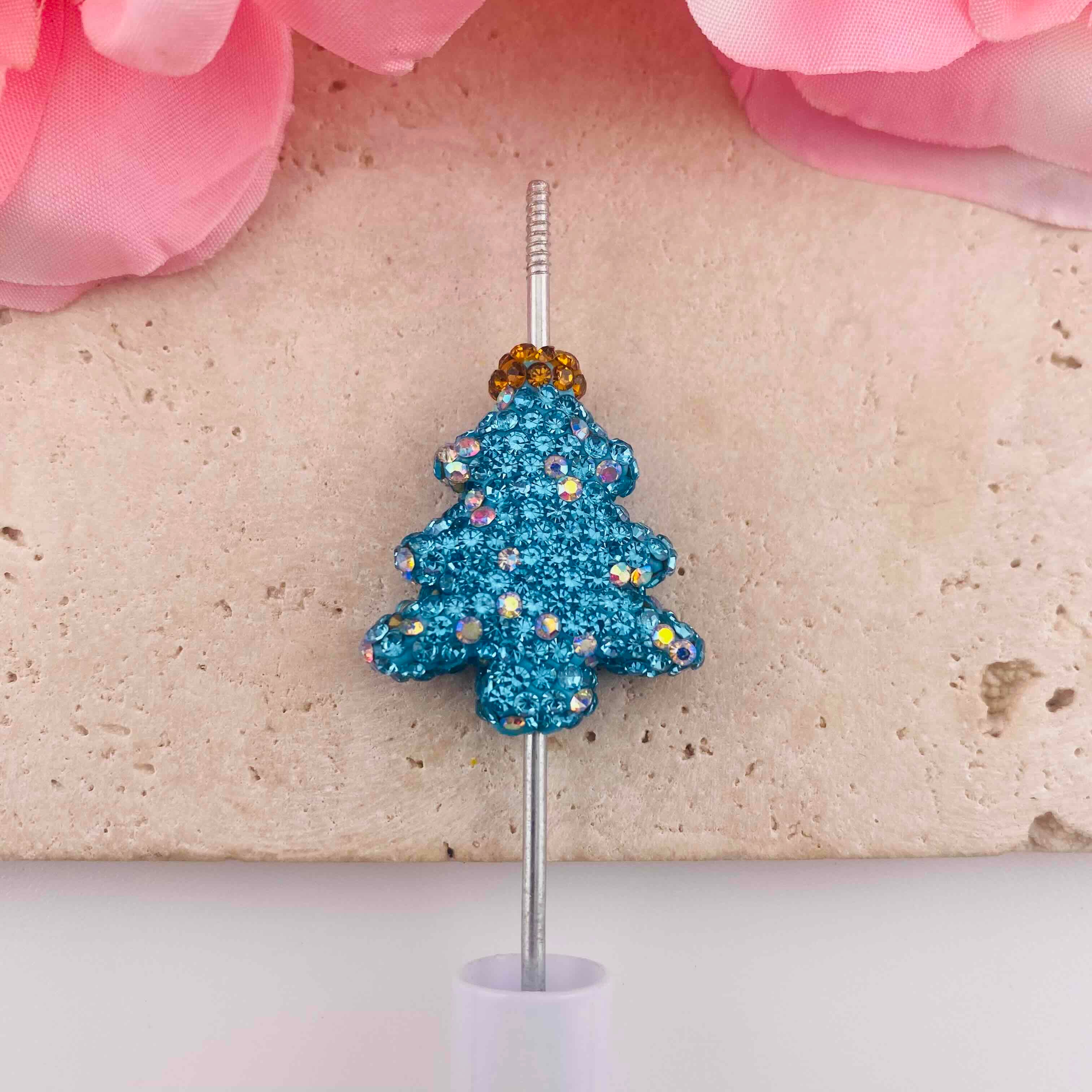 FS19905-About 27*30mm Rhinestone Christmas Tree Beads
