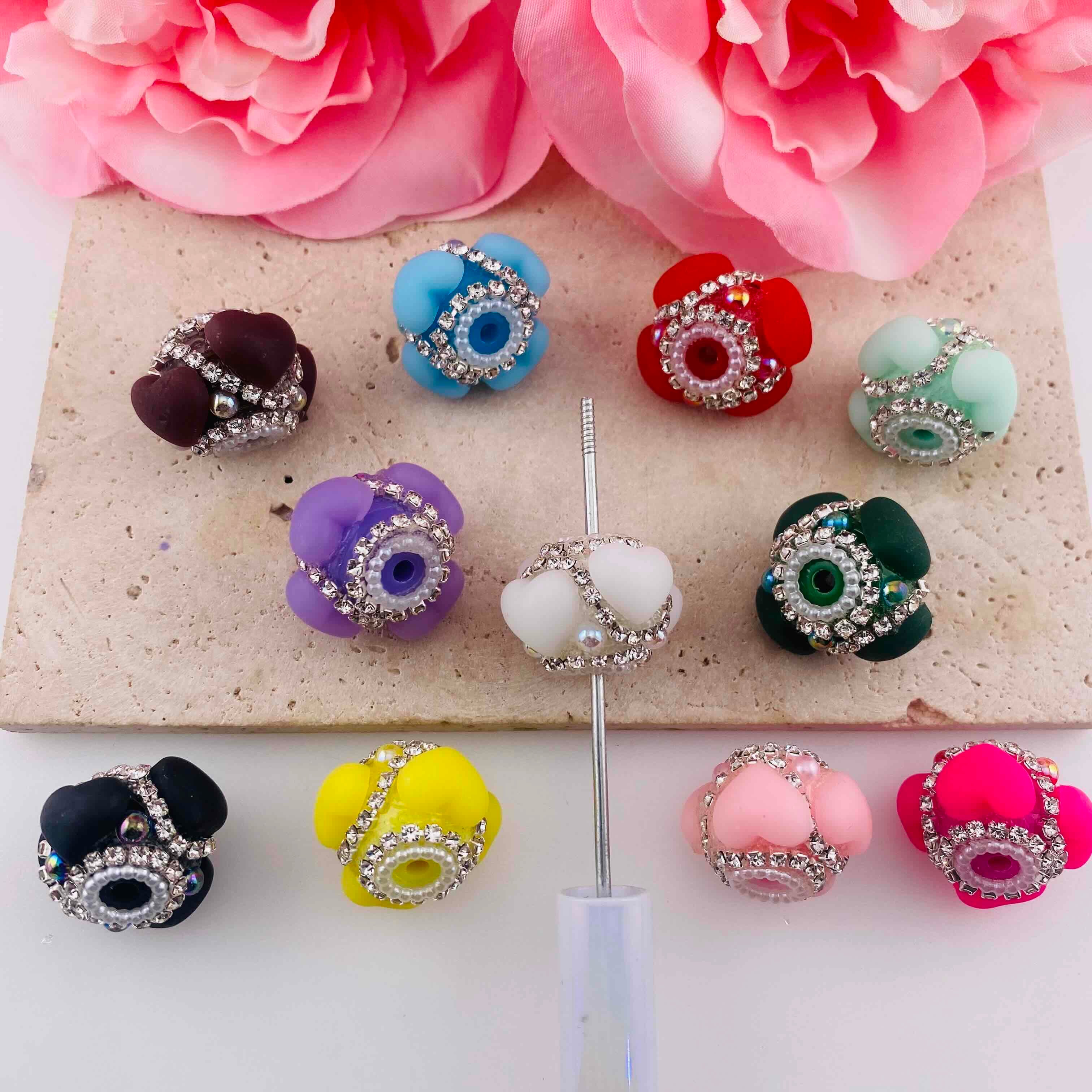 FS19817-About 18*23mm Heart Resin Beads